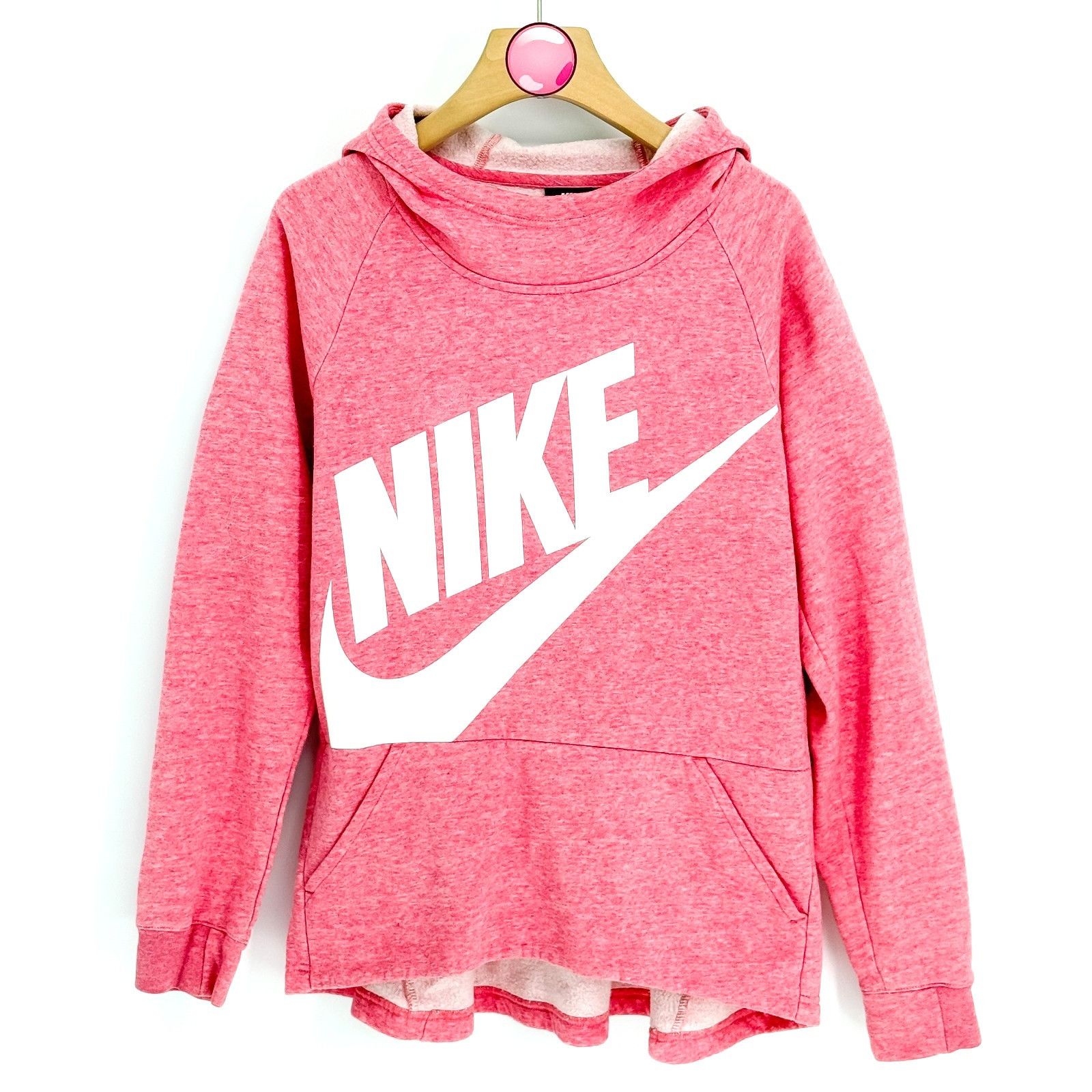 Nike Nike Black Label Swoosh Logo Hoodie Sweatshirt (Women's Medi Size XL / US 12-14 / IT 48-50 - 1 Thumbnail
