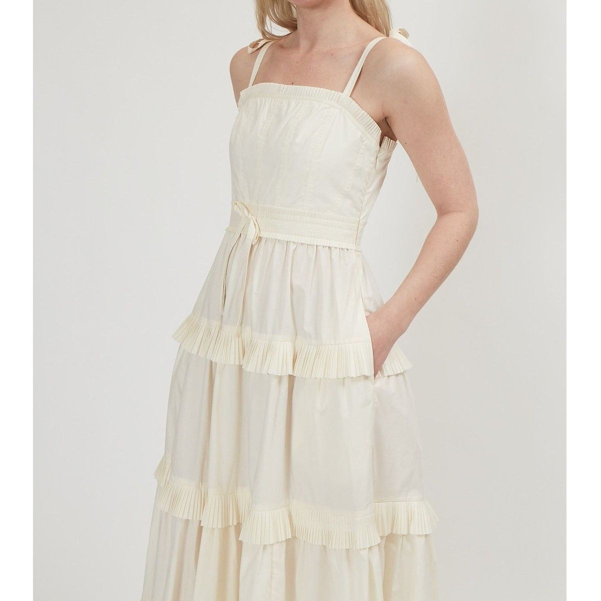 Ulla Johnson Ulla Johnson Lune Dress in Blanc ruffle tiered cotton size 0 Size XS / US 0-2 / IT 36-38 - 4 Thumbnail