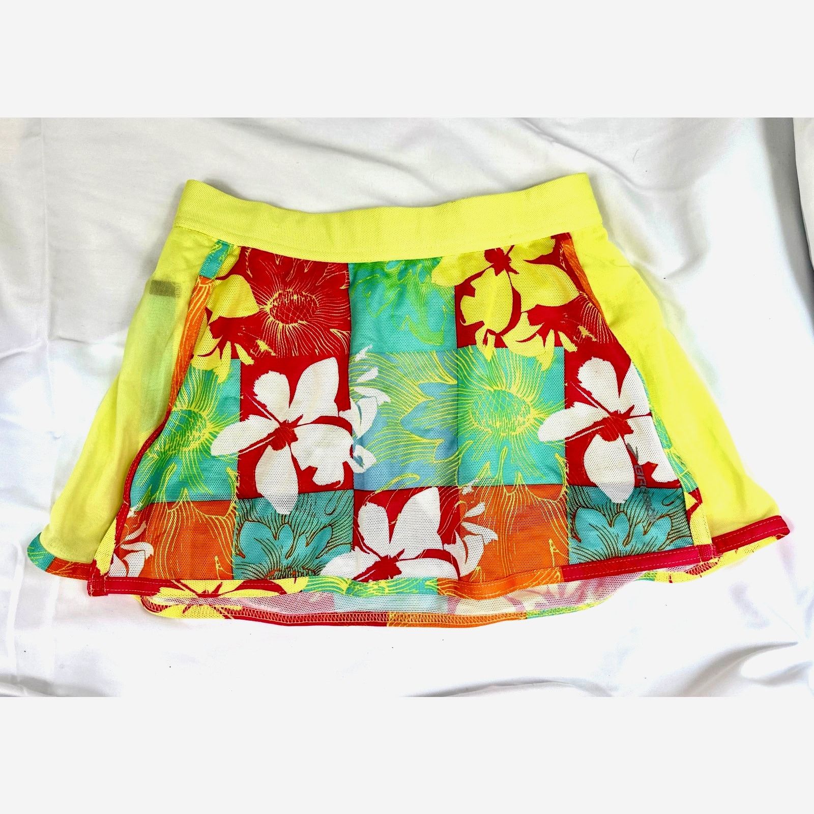 Brooks Brooks Women's DLite Mesh Flower Skort Inside Pocket XS Size 24" / US 00 / IT 34 - 2 Thumbnail