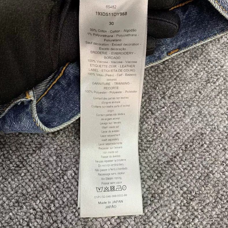 Dior Dior Letter-labeled casual jeans 2502-Nextarrow Size US 30 / EU 46 - 9 Thumbnail