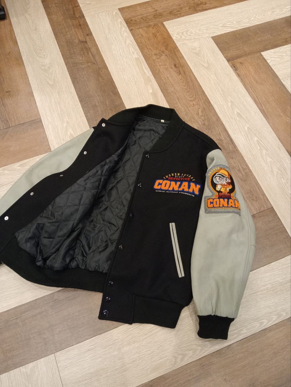 Japanese Brand DETECTIVE CONAN 14TH LIMITED STADIUM JACKET Size US L / EU 52-54 / 3 - 10 Thumbnail