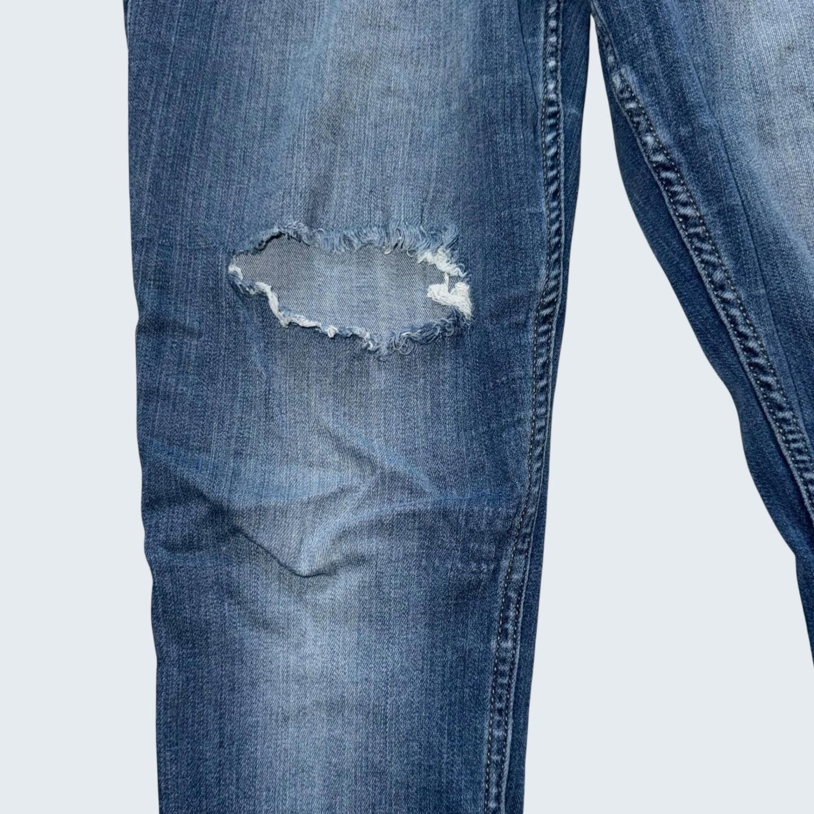 Hollister Hollister Ultra High Rise W30 L28 Distressed Blue Skinny Size 30" / US 8 / IT 44 - 5 Thumbnail