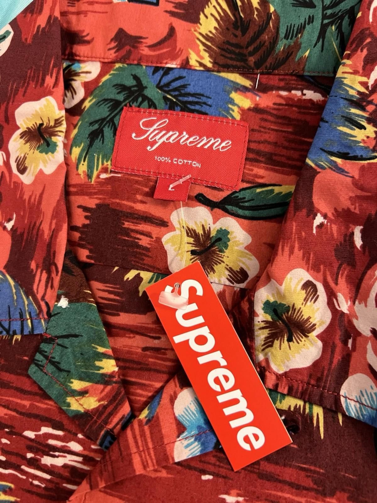 Supreme SS12 Supreme Hawaiian Shirt Red L Large 2012 Size US L / EU 52-54 / 3 - 8 Thumbnail