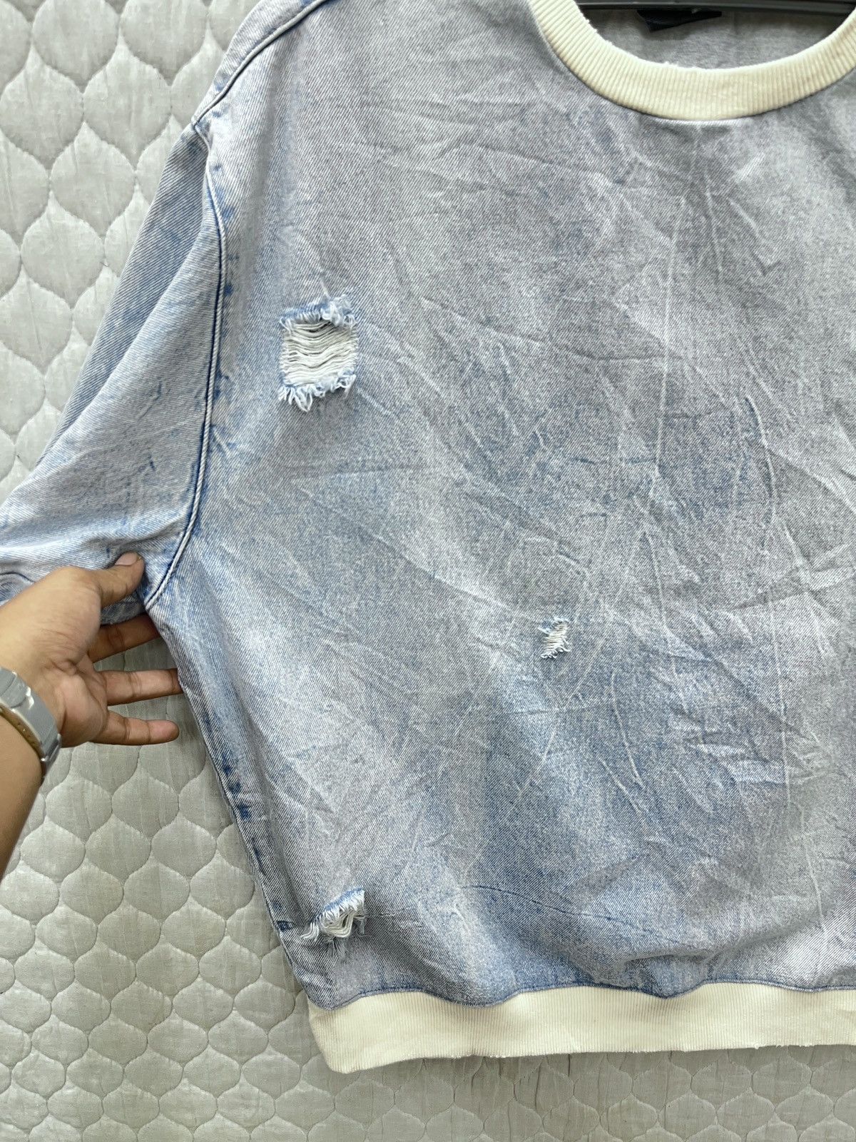 Zara 🔥🔥🔥STEALS ZARA DENIM PULLOVER Size US S / EU 44-46 / 1 - 5 Thumbnail