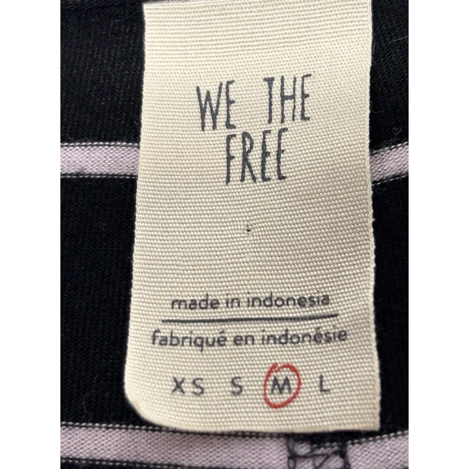 Free People Free People Shirt Women M Black Striped Tunic Oversized Casual Womens Size M / US 6-8 / IT 42-44 - 6 Thumbnail