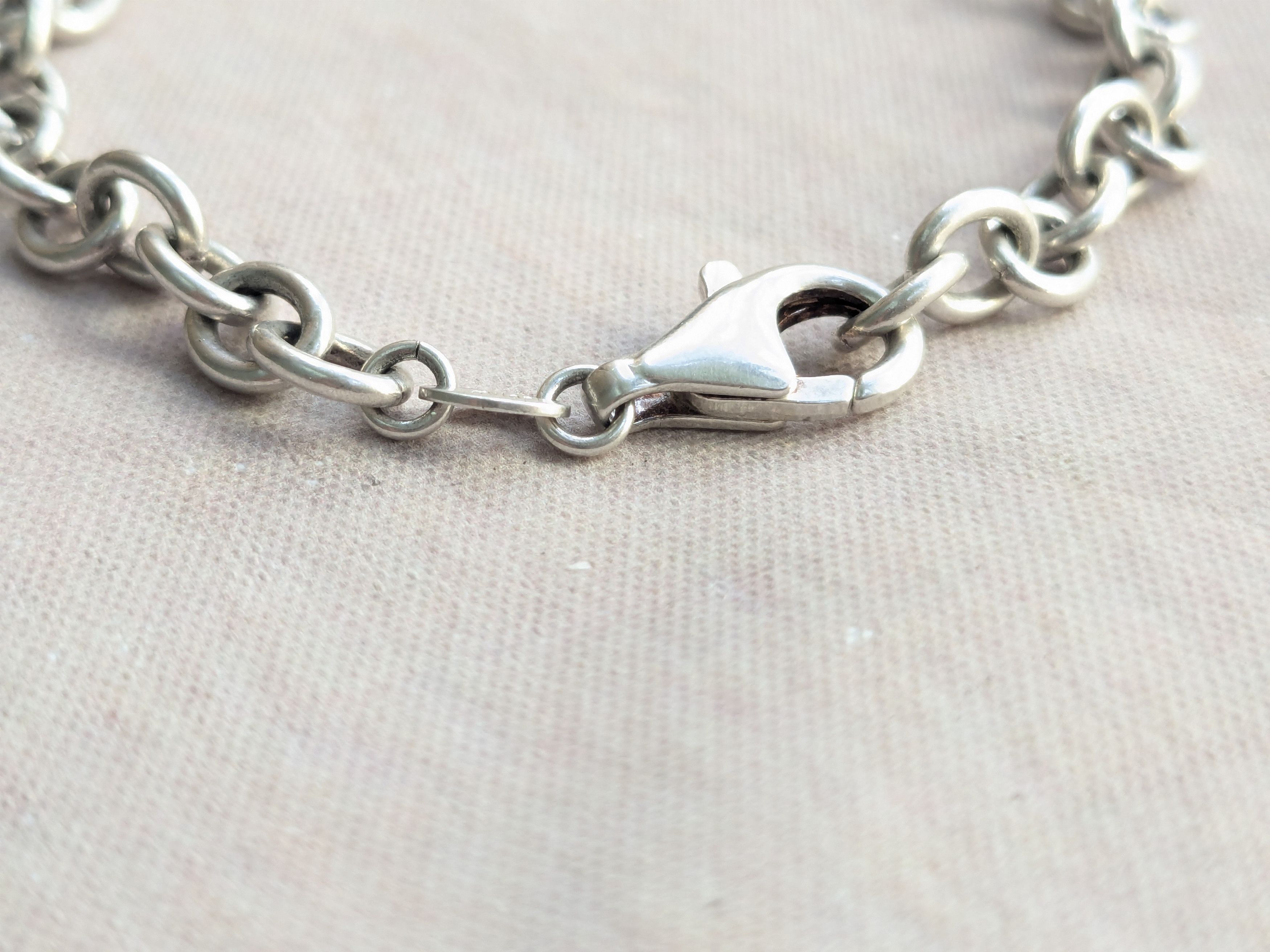 Jewelry Vintage Sterling Silver Bracelet Milor Oval Chain Link 8 Y2K Size ONE SIZE - 5 Thumbnail