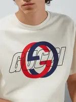 Gucci o1loc1c0226 771758 Cotton Jersey Printed T-Shirt Off White Size US L / EU 52-54 / 3 - 3 Thumbnail