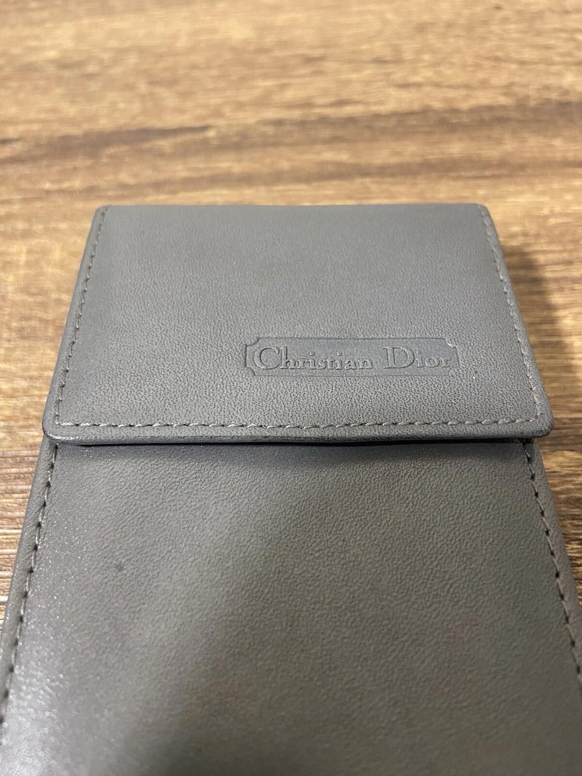 Dior 3piece Dior gray leather cigarette case + short/long wallets Size ONE SIZE - 5 Thumbnail