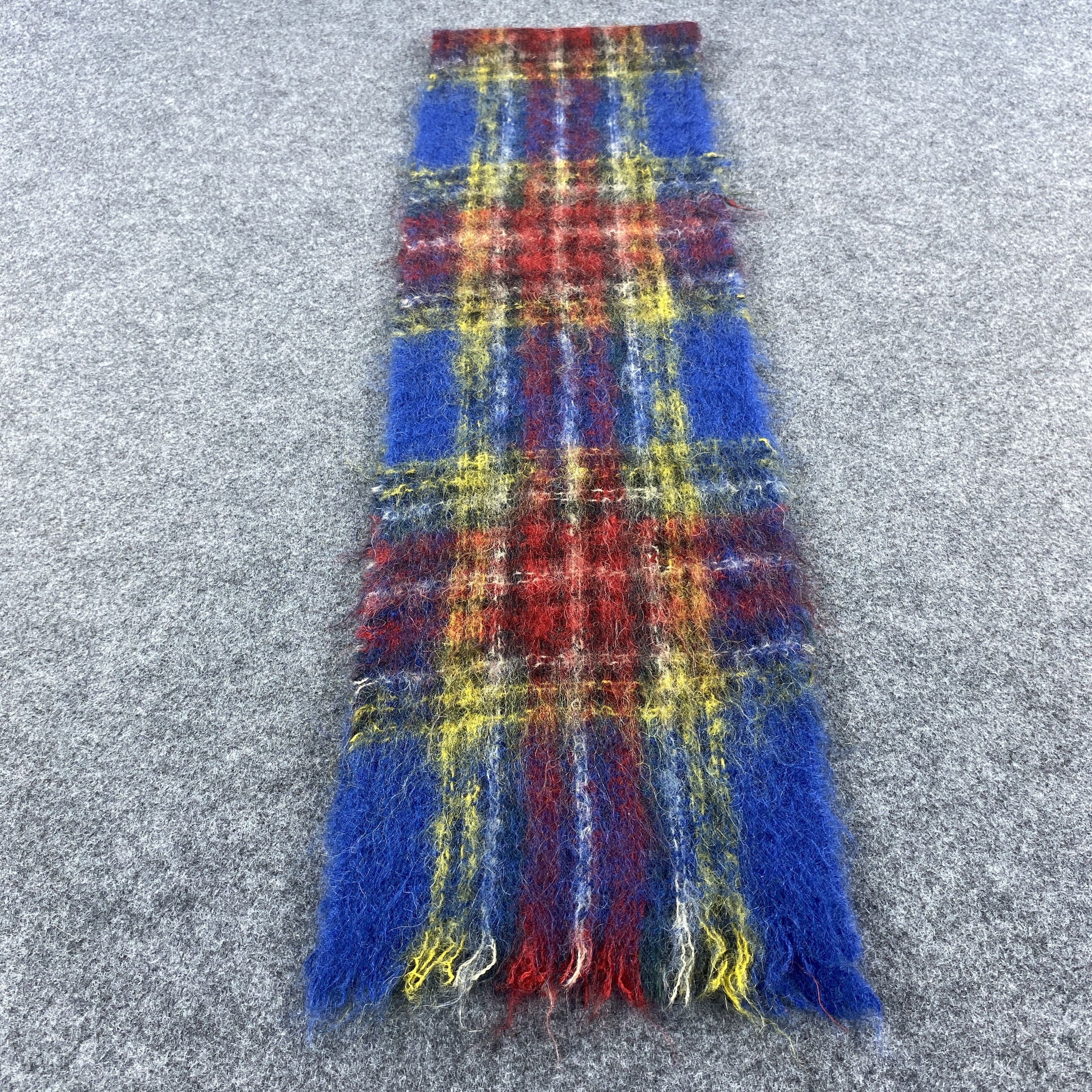 Vintage HAND ACRAFT MOHAIR Scarf # Muffler # Neckwear # D480 Size ONE SIZE - 3 Thumbnail