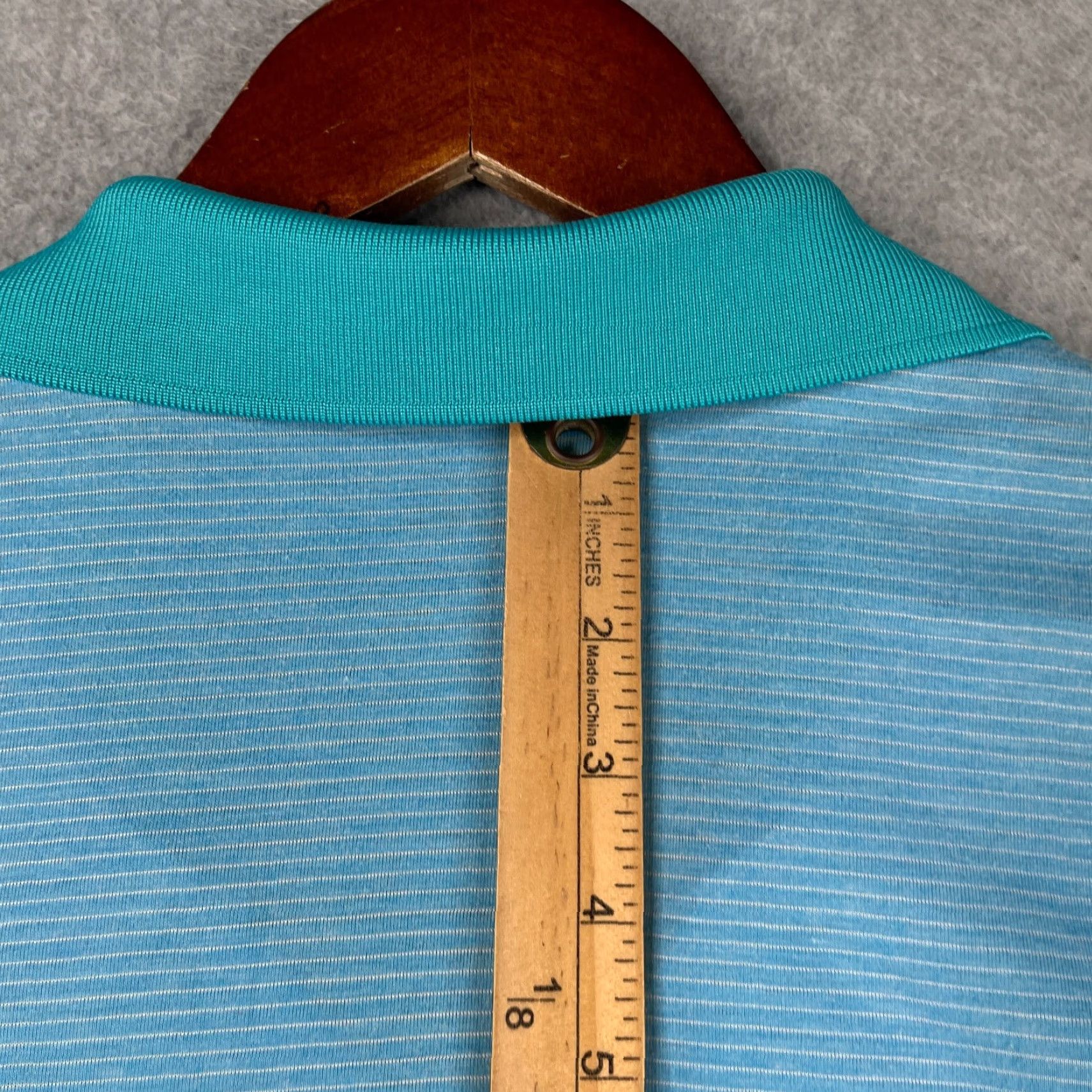 Adidas Adidas Golf Polo Shirt Mens XL Blue Striped Polo Shirt Short Sleeve Stretch Classic Golf Size US XL / EU 56 / 4 - 7 Thumbnail