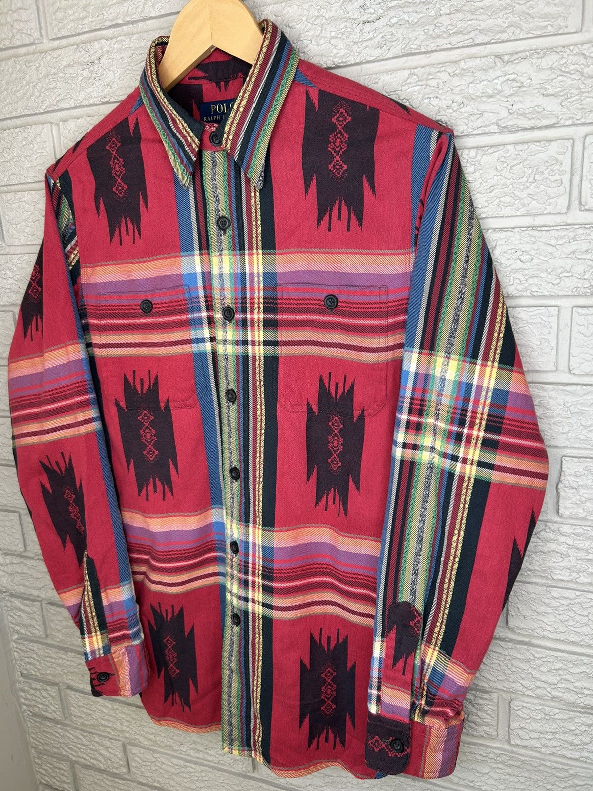 Polo Ralph Lauren Polo Ralph Lauren Travis Scott Aztec Button Up Size US S / EU 44-46 / 1 - 3 Thumbnail