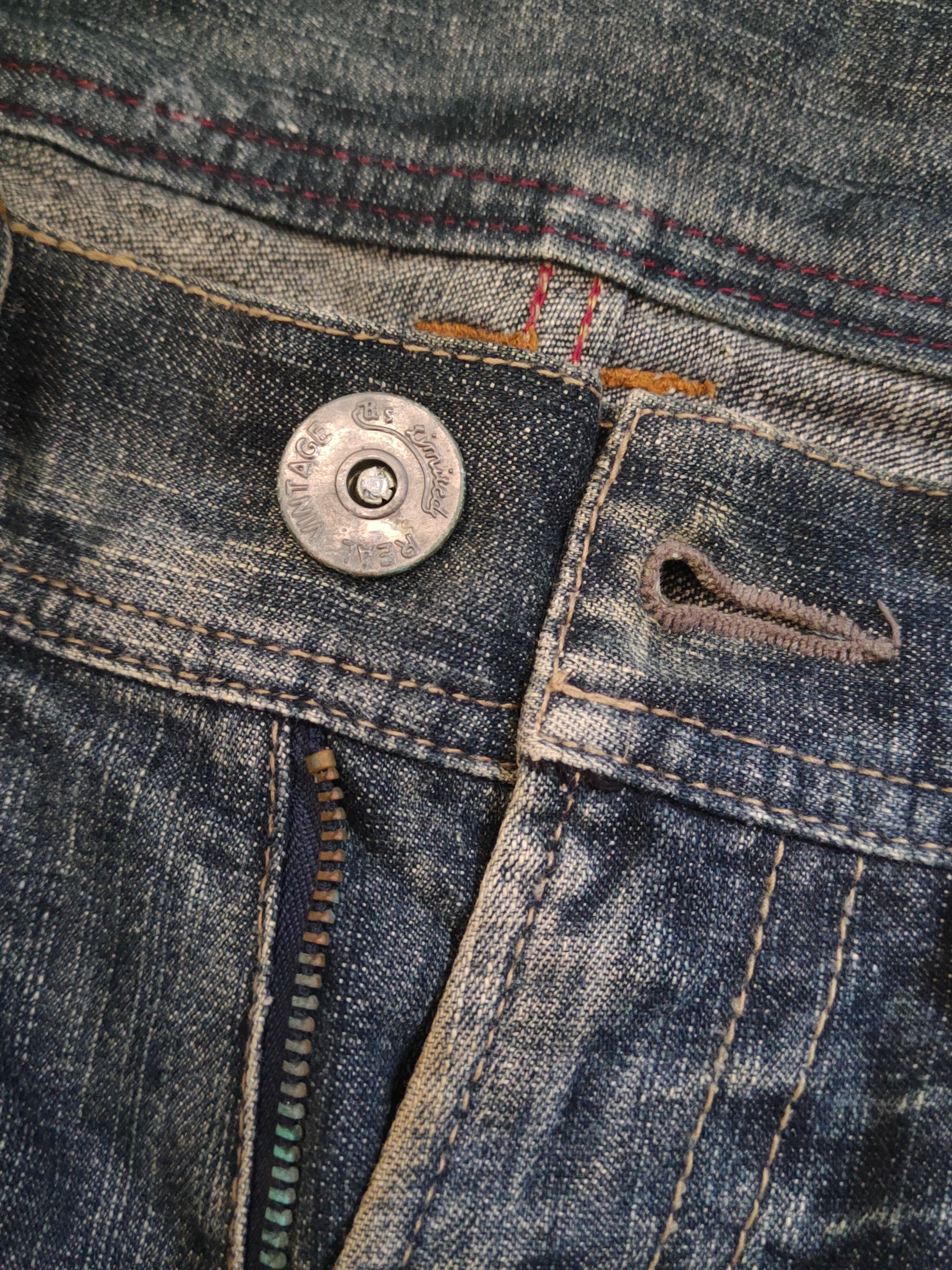 Japanese Brand Japan Dark Blue Distressed Ripped denim Jeans #W1386 Size US 32 / EU 48 - 15 Thumbnail