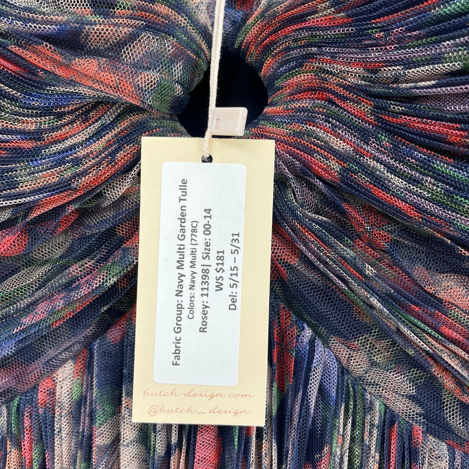 Hutch Hutch | NWT Rosey Gown Navy Tropical Garden Tulle Maxi 0 Size XS / US 0-2 / IT 36-38 - 7 Thumbnail