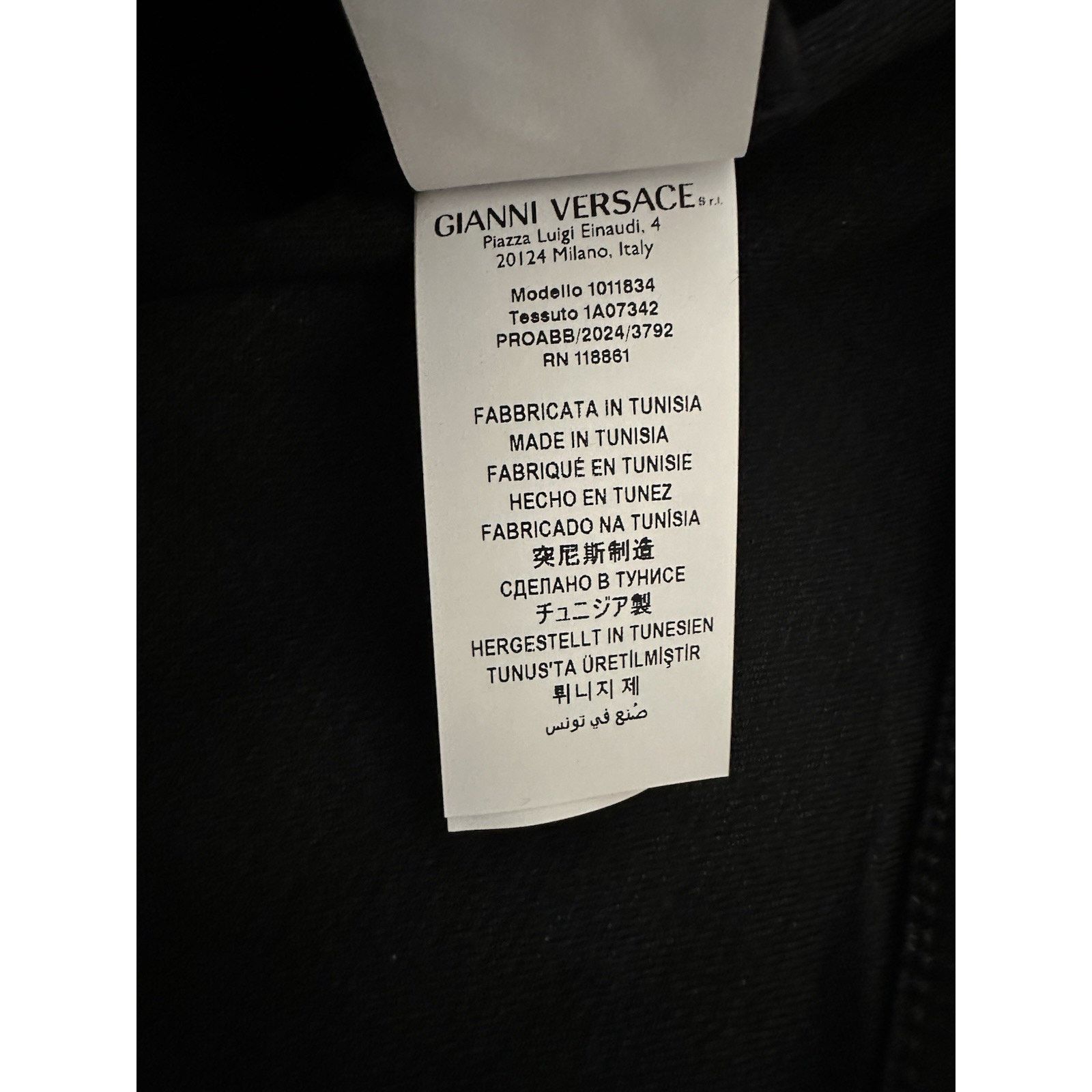 Versace Versace Men’s Blouson Denim Black Jacket L (50) 1011834 Size US L / EU 52-54 / 3 - 11 Thumbnail