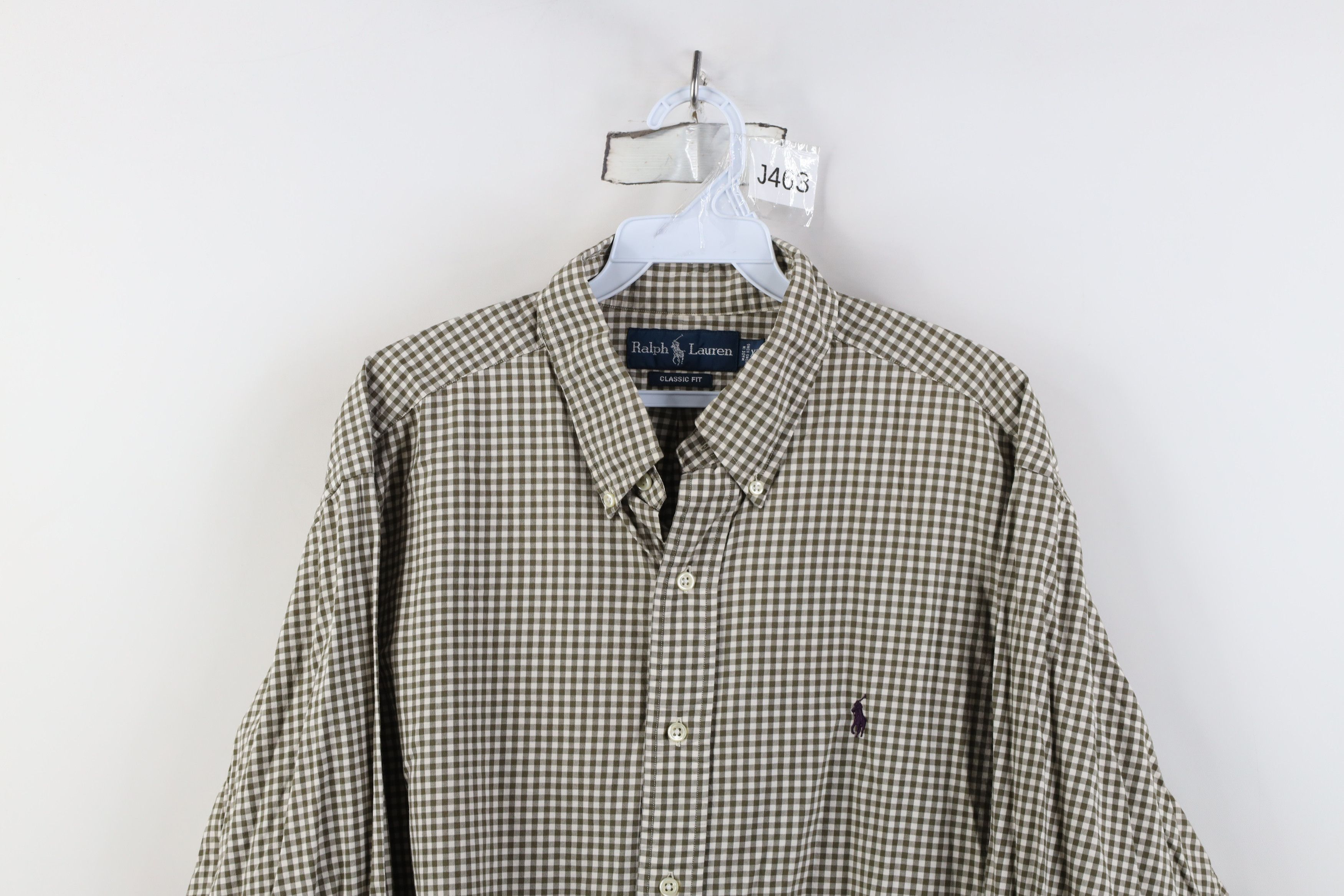 Ralph Lauren Vintage 90s Ralph Lauren Collared Button Down Shirt Cotton Size US XL / EU 56 / 4 - 2 Thumbnail