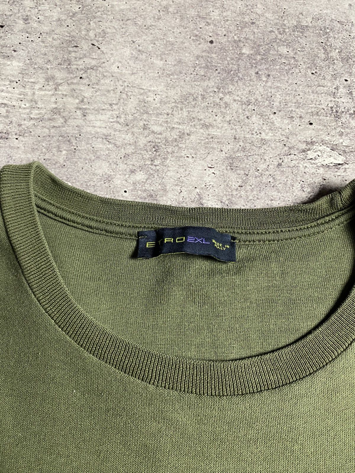 Etro Etro Vintage Logo Tshirt Size US XXL / EU 58 / 5 - 6 Thumbnail