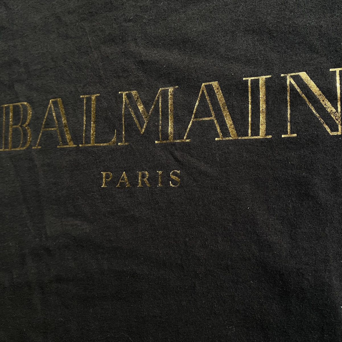 Balmain AW16 Gold Foil Logo Slim Fit T Shirt Size US L / EU 52-54 / 3 - 4 Thumbnail