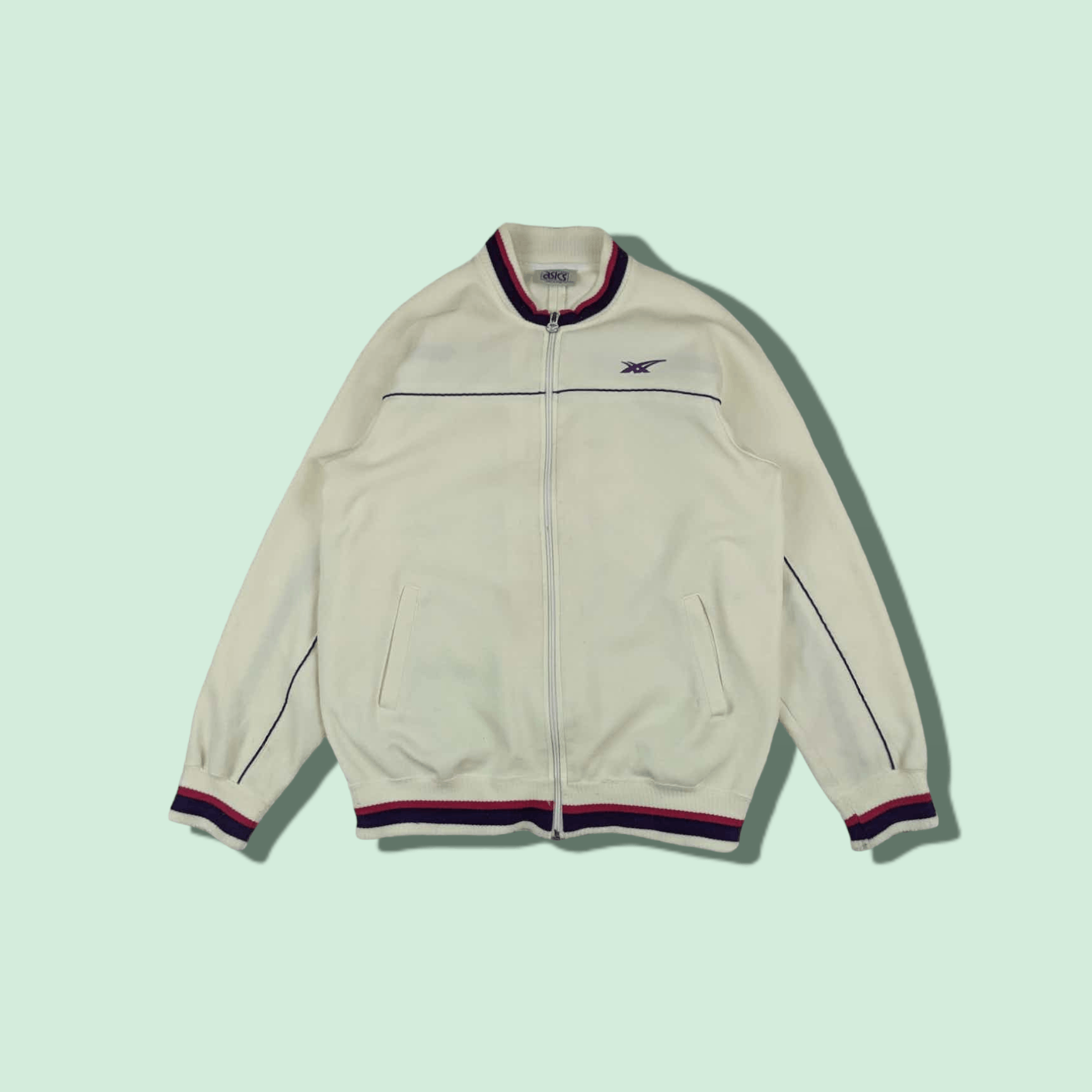 Asics Vintage ASICS Tracktop Tracksuit Training Jacket Size US M / EU 48-50 / 2 - 1 Thumbnail