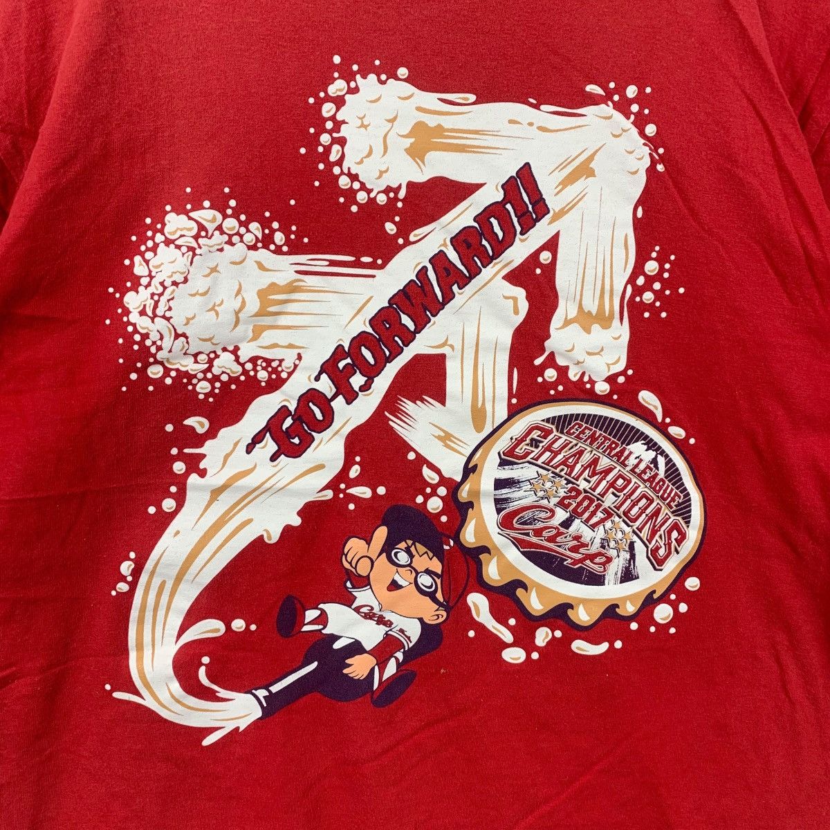 Vintage MLB CARP BASEBALL 2017 Central League Champion Tee Shirt Size US L / EU 52-54 / 3 - 3 Thumbnail