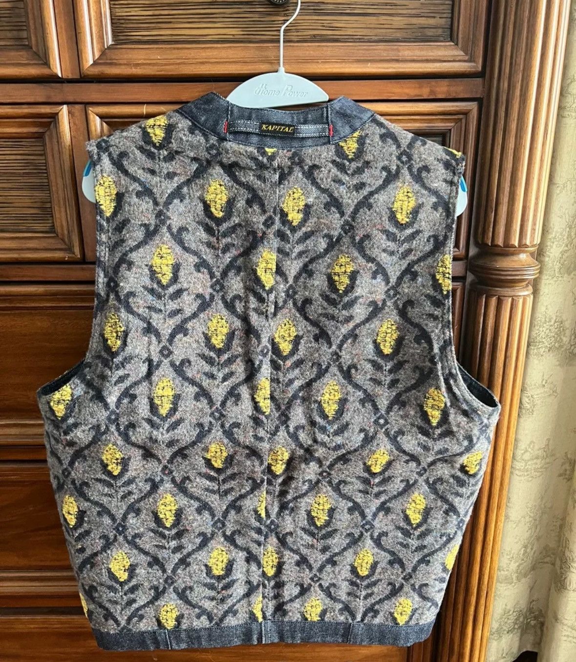 Kapital Kapital Cowboy Corn Pattern Wool Double sided Vest Size US L / EU 52-54 / 3 - 3 Thumbnail
