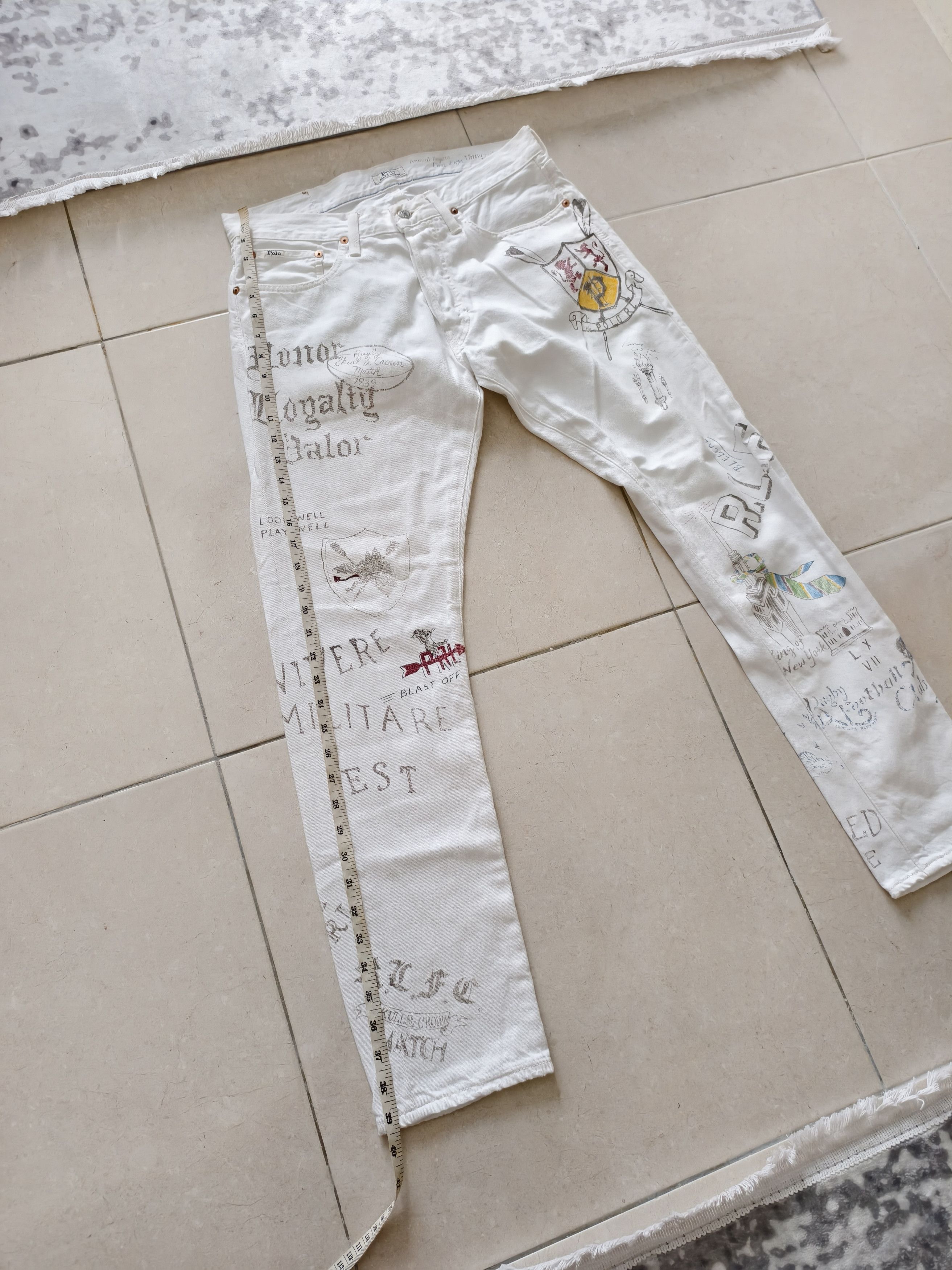 Polo Ralph Lauren 🔥STEALS🔥Very Rare Polo Ralph Lauren Sullivan Printed Jeans Size US 32 / EU 48 - 13 Thumbnail