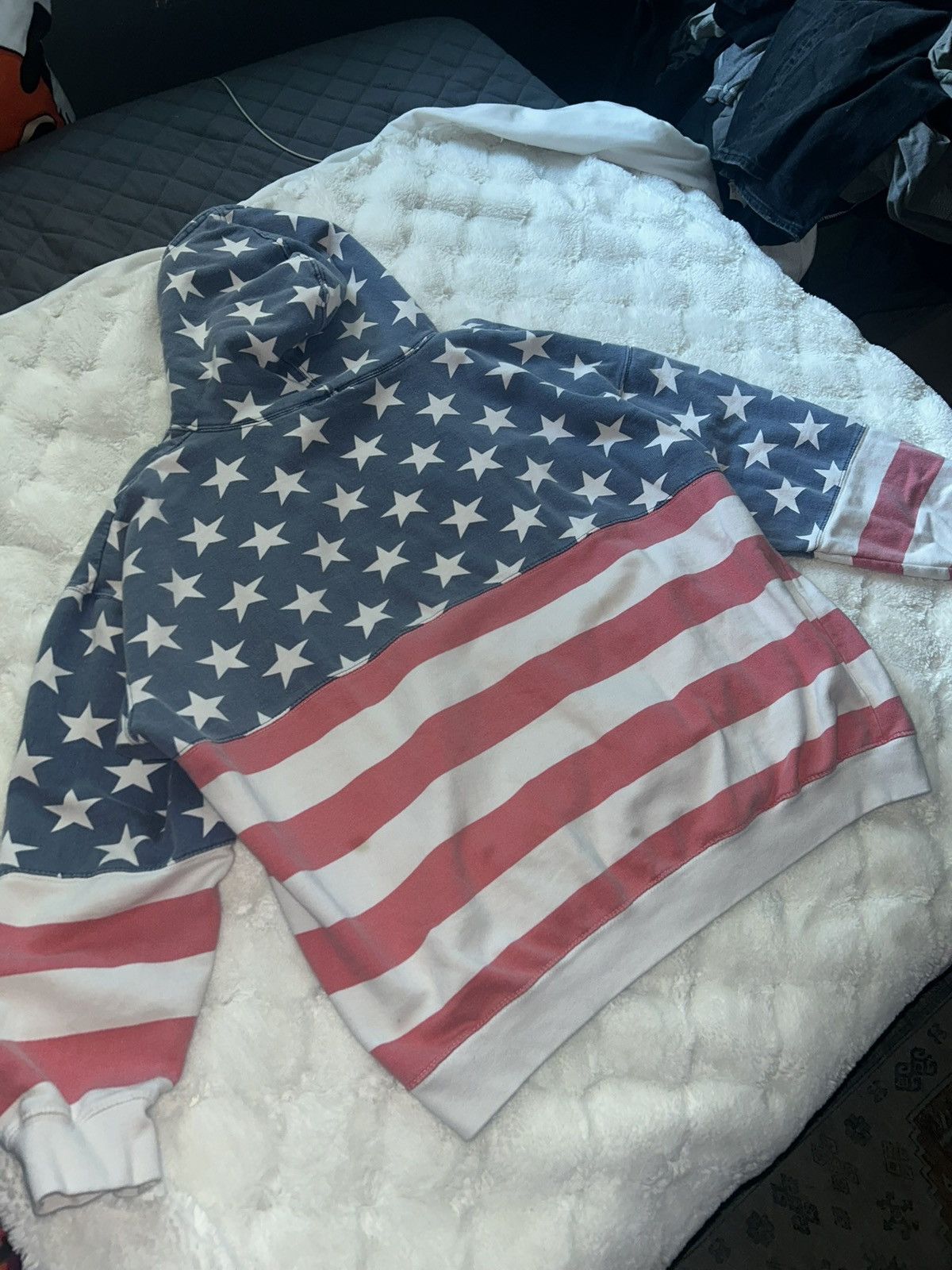 Vintage Vintage America Flag hoodie Size US XL / EU 56 / 4 - 4 Thumbnail