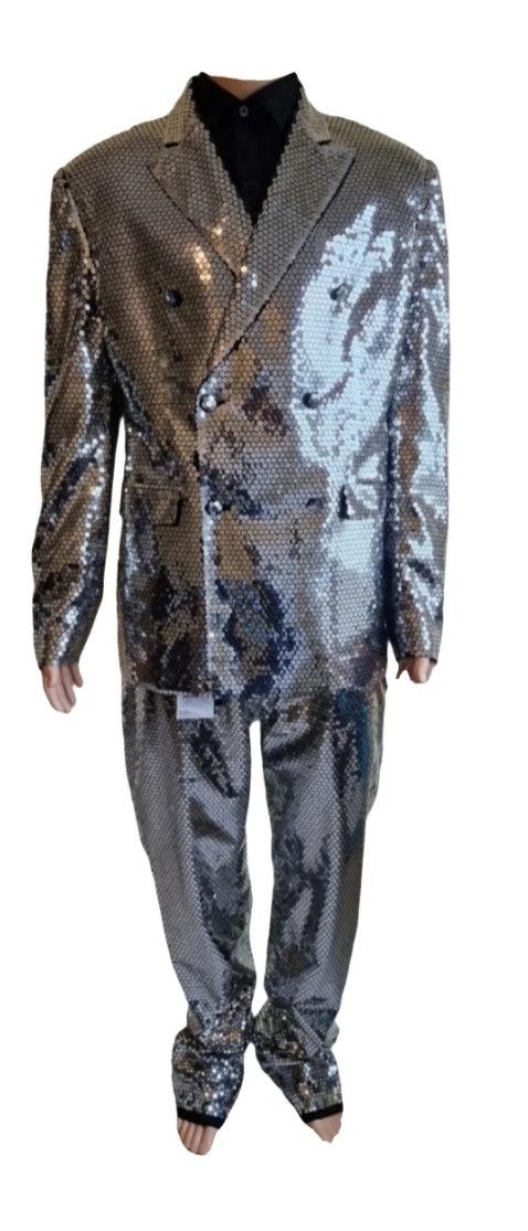 image of Moschino in Silver, Men's (Size Large)
