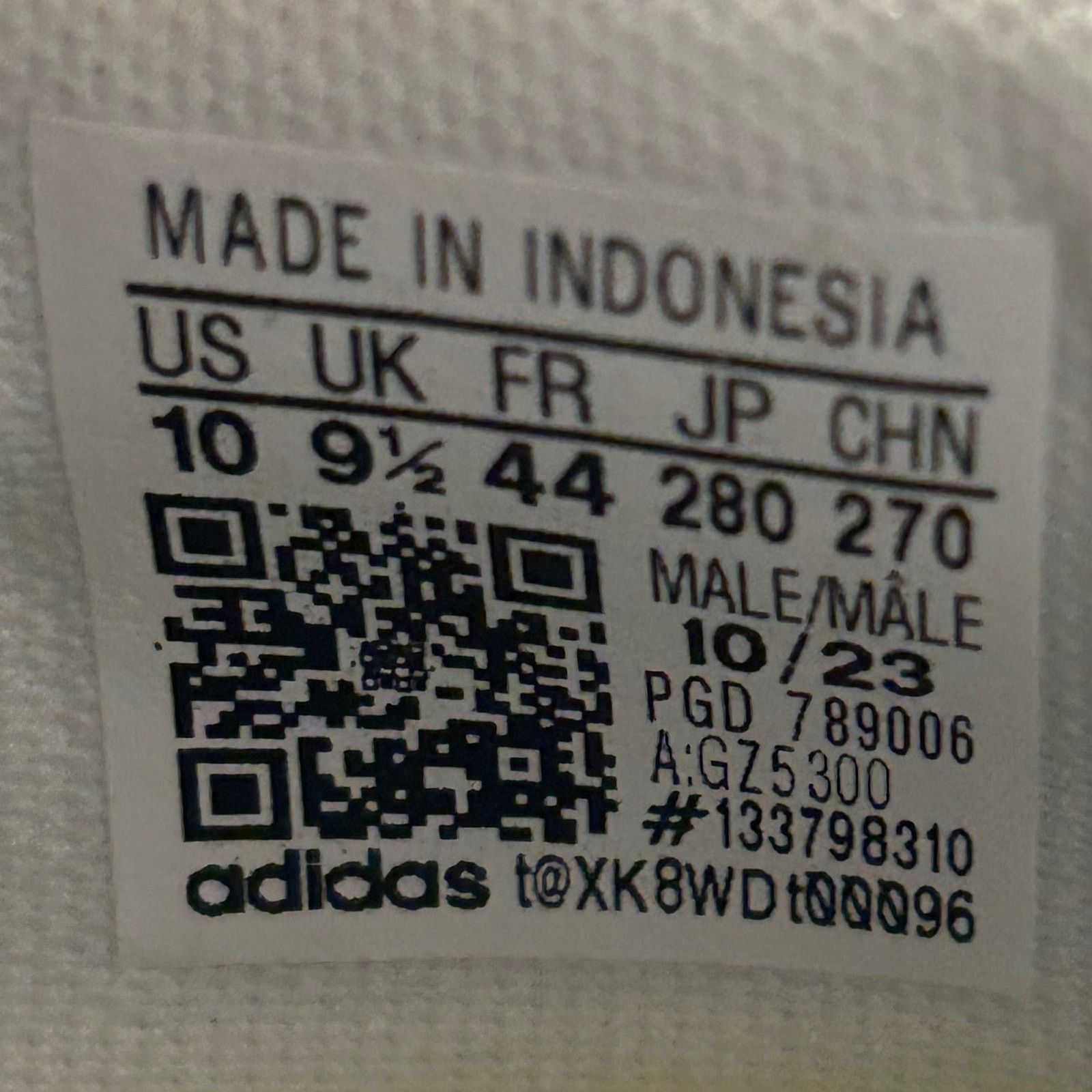 Adidas Mens Adidas Advantage Cloudfoam White/Green Size 10 GZ5300 Size US 10 / EU 43 - 11 Thumbnail