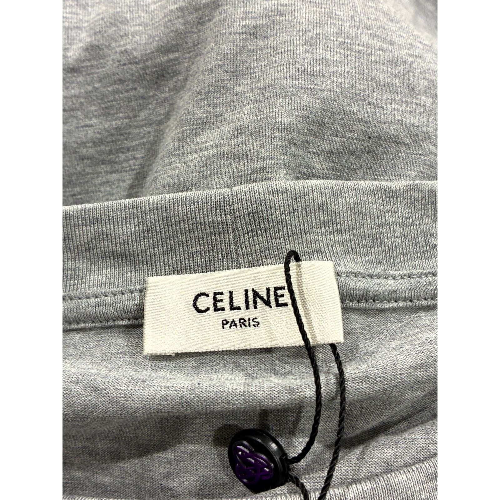 Celine Celine American Flag Grey Tee Size US M / EU 48-50 / 2 - 3 Thumbnail