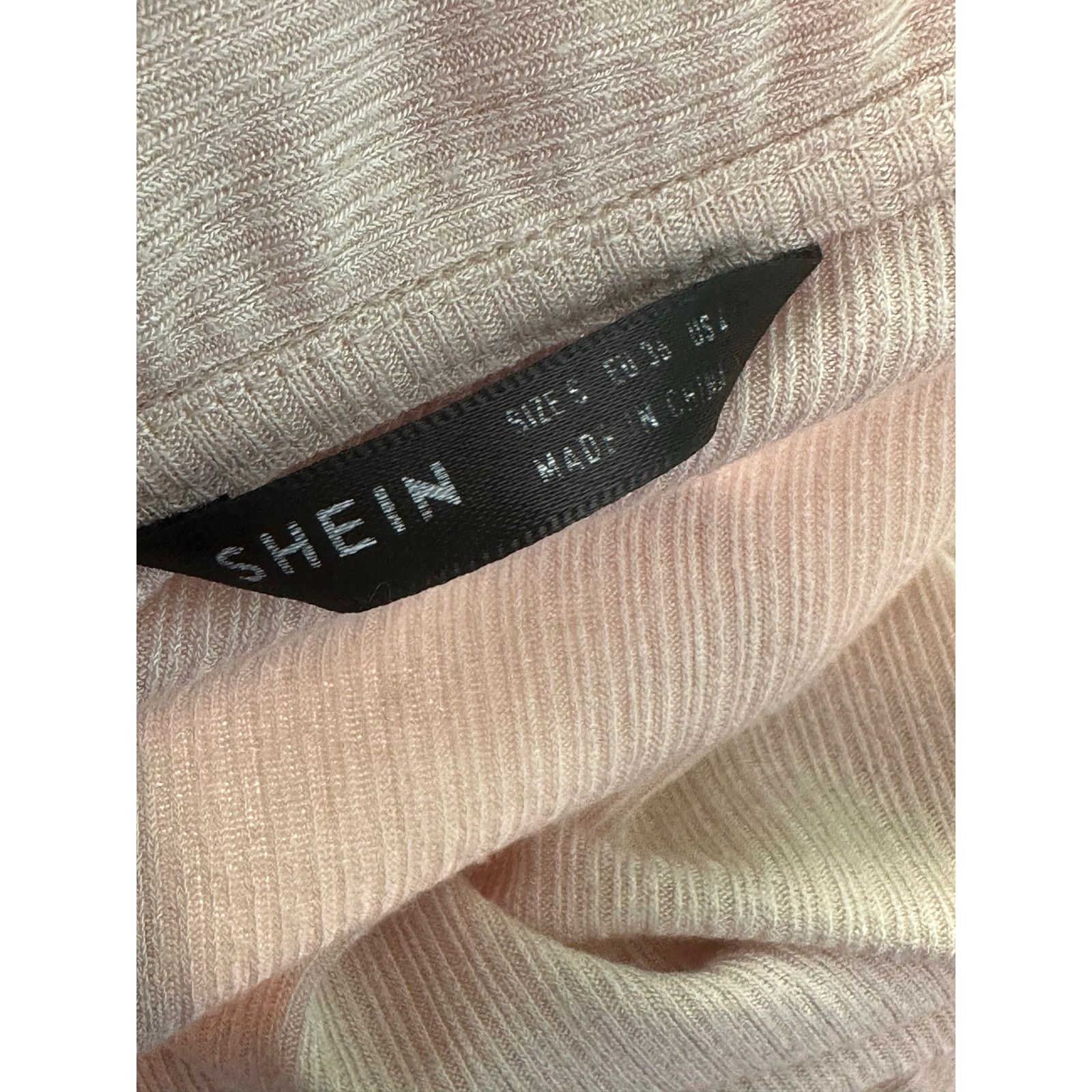 Shein Shein beige long sleeves knit bodysuit size Small Size S / US 4 / IT 40 - 3 Thumbnail