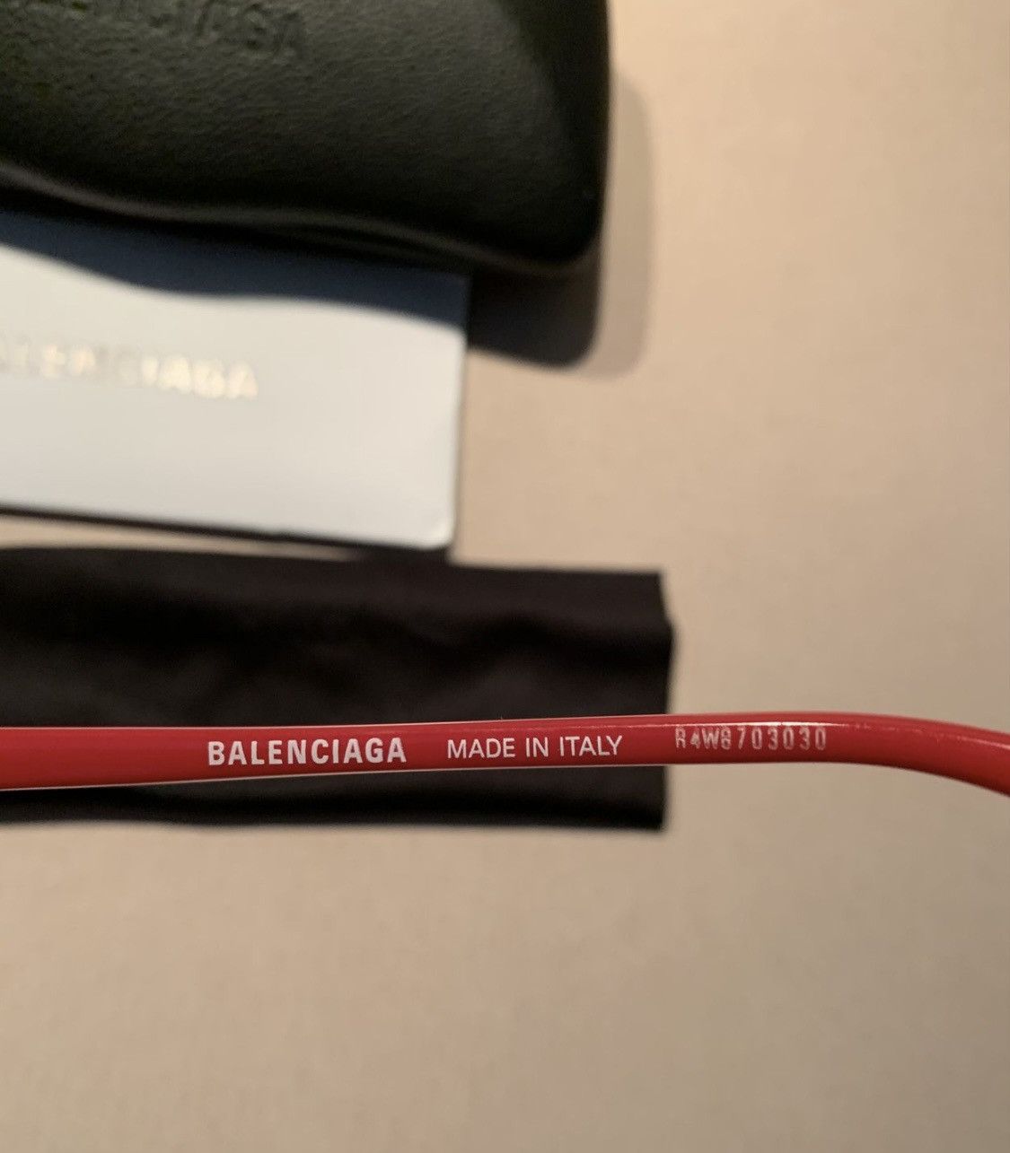 Balenciaga RARE New Balenciaga Runway Italian Made Red Sunglasses Italy Size ONE SIZE - 5 Thumbnail