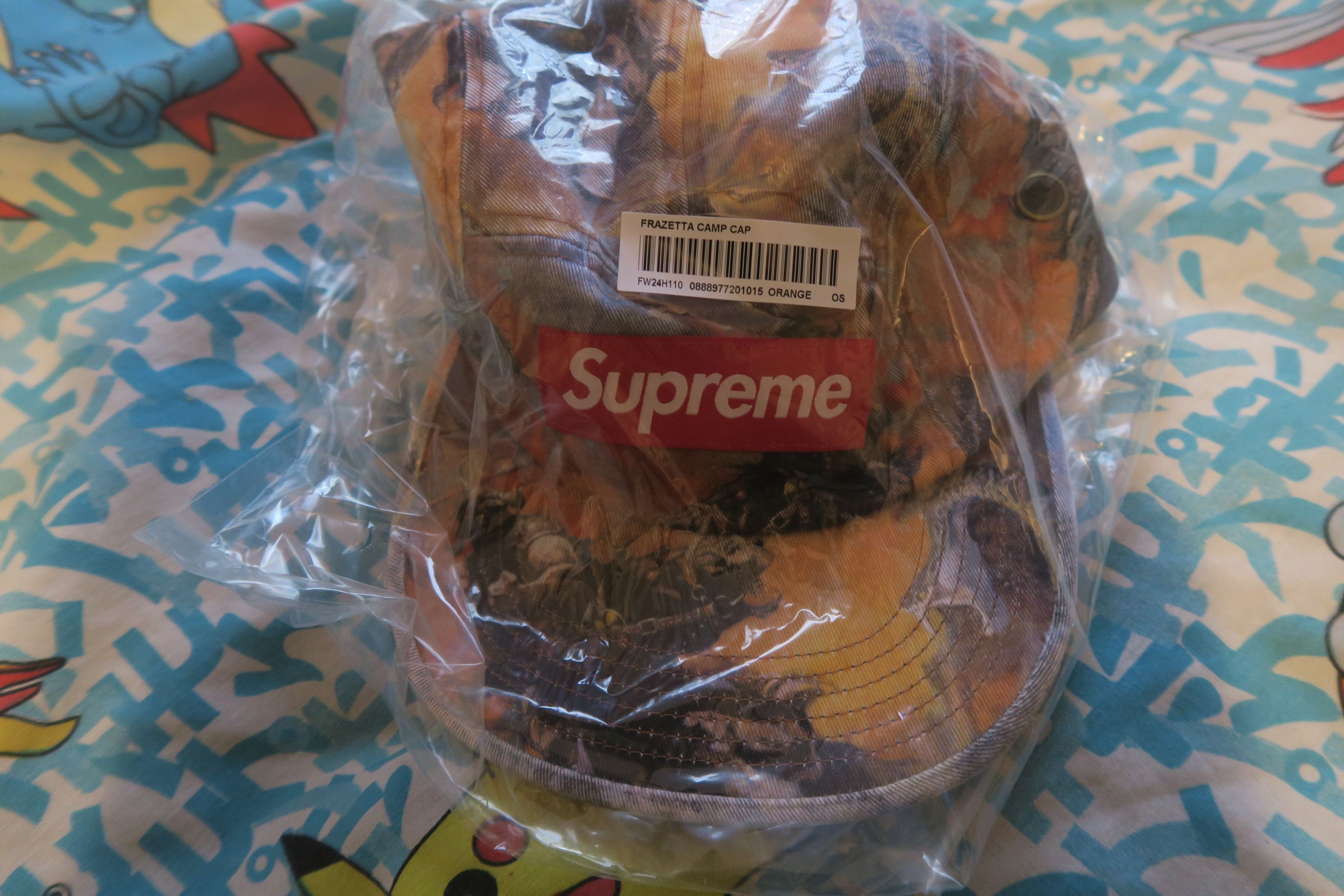 Supreme Supreme Frank Frazetta Camp Cap Orange Size ONE SIZE - 2 Thumbnail