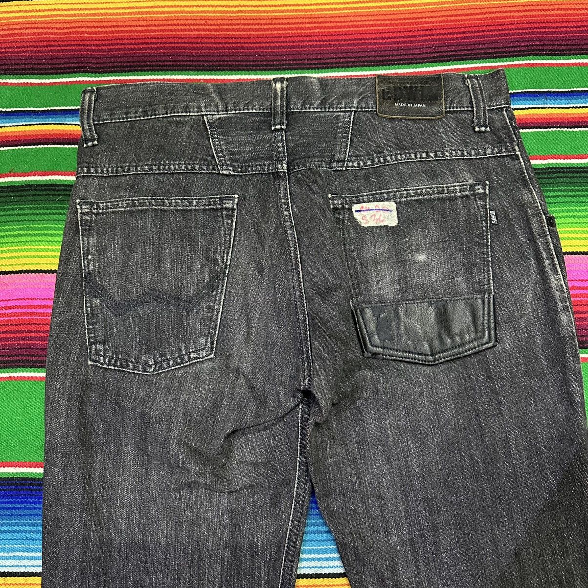 Vintage edwin double waist superblack . Size US 34 / EU 50 - 5 Thumbnail