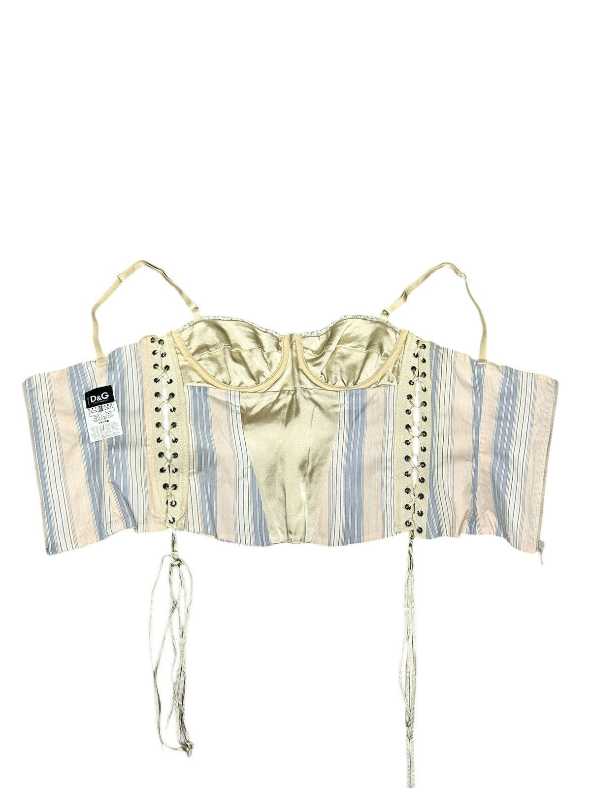 Dolce & Gabbana 00s Lace Up Corset Size S / US 4 / IT 40 - 2 Thumbnail