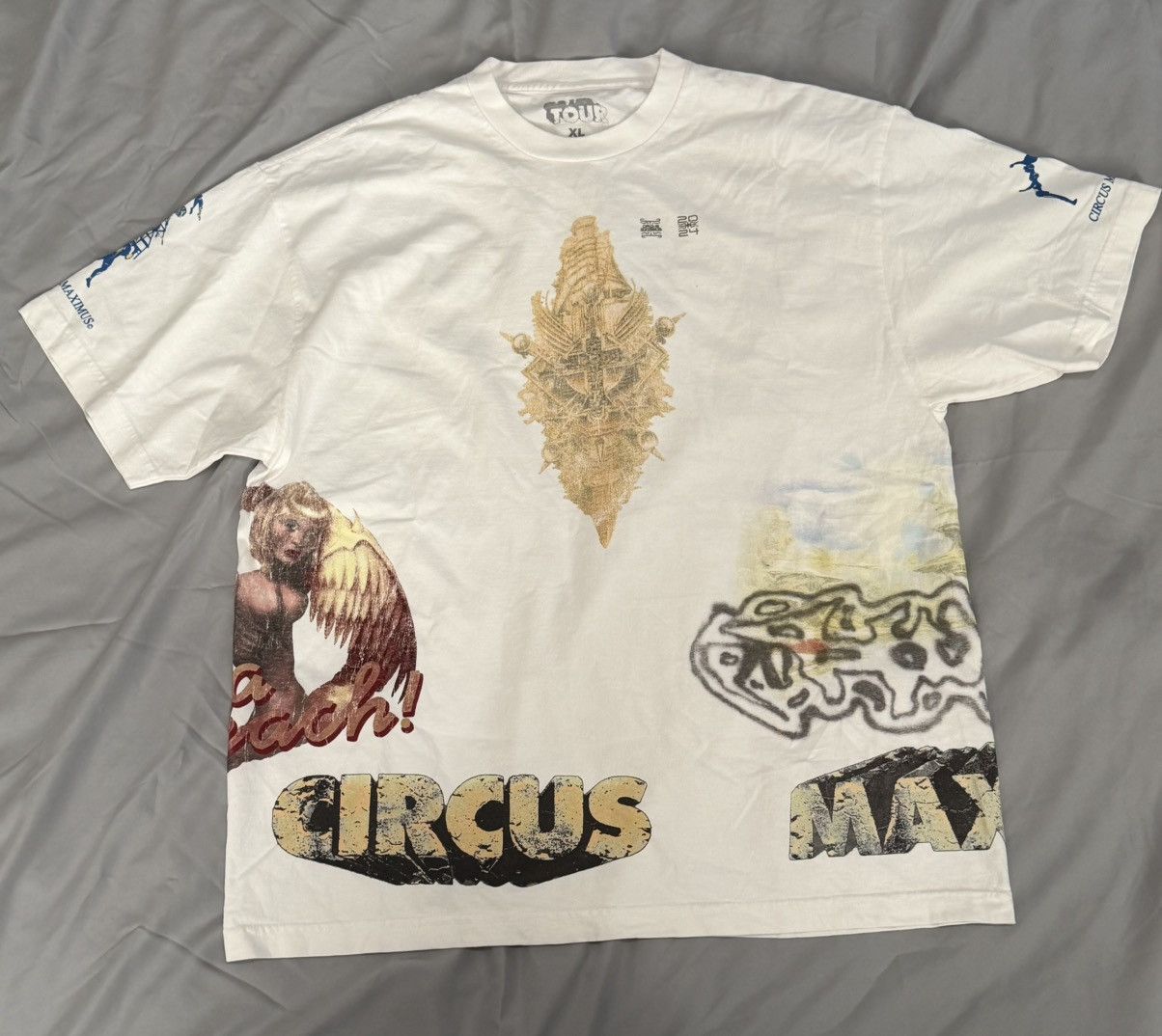 Travis Scott TRAVIS SCOTT UTOPIA TOUR “I CAN SEE THE FUTURE” TEE in XL Size US XL / EU 56 / 4 - 3 Thumbnail