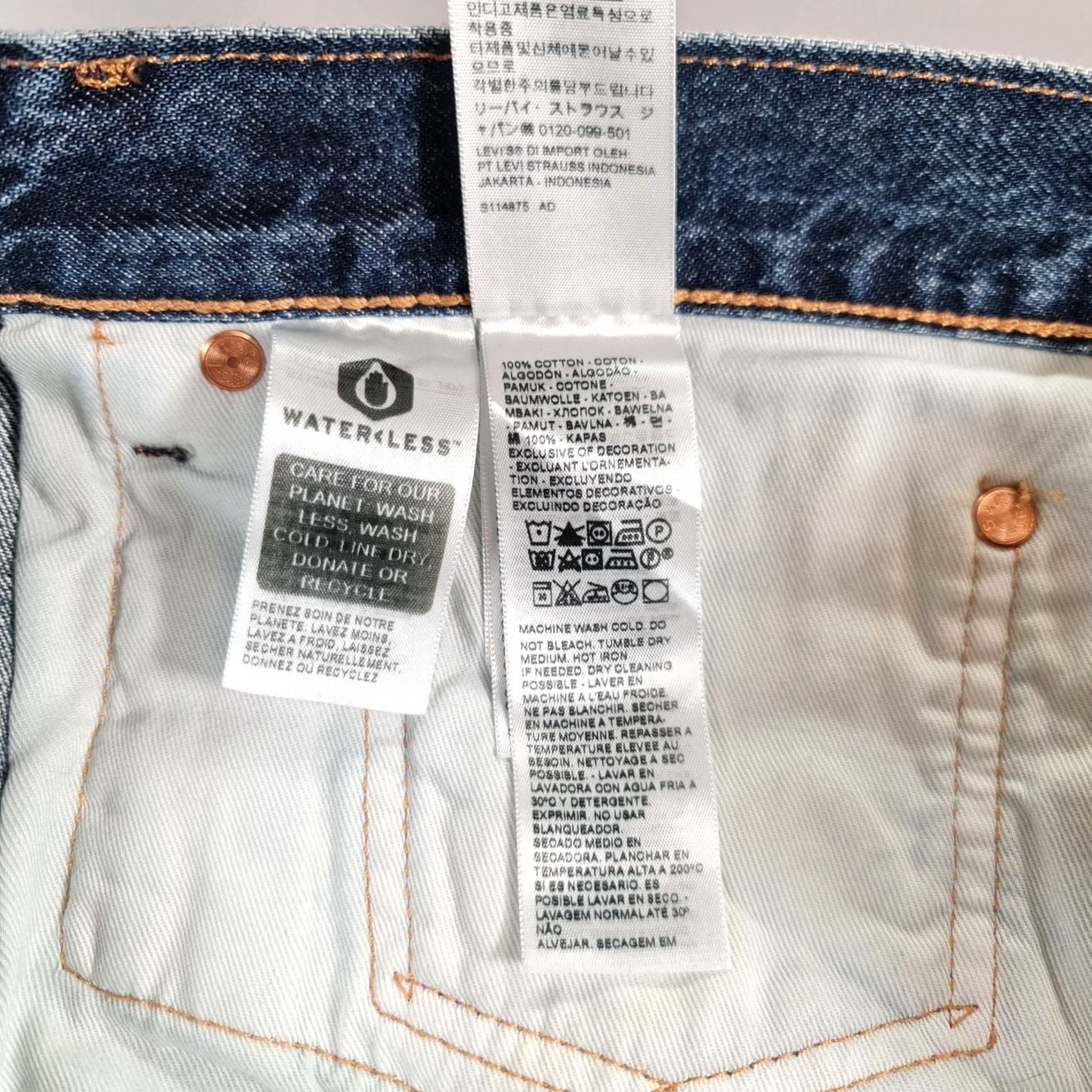 Levi's VINTAGE Levi's 568 Jeans Mens 36 28 Denim Blue Zip Fly 5-Pocket Relaxed Tapered Regular Men Womens? Size US 36 / EU 52 - 4 Thumbnail