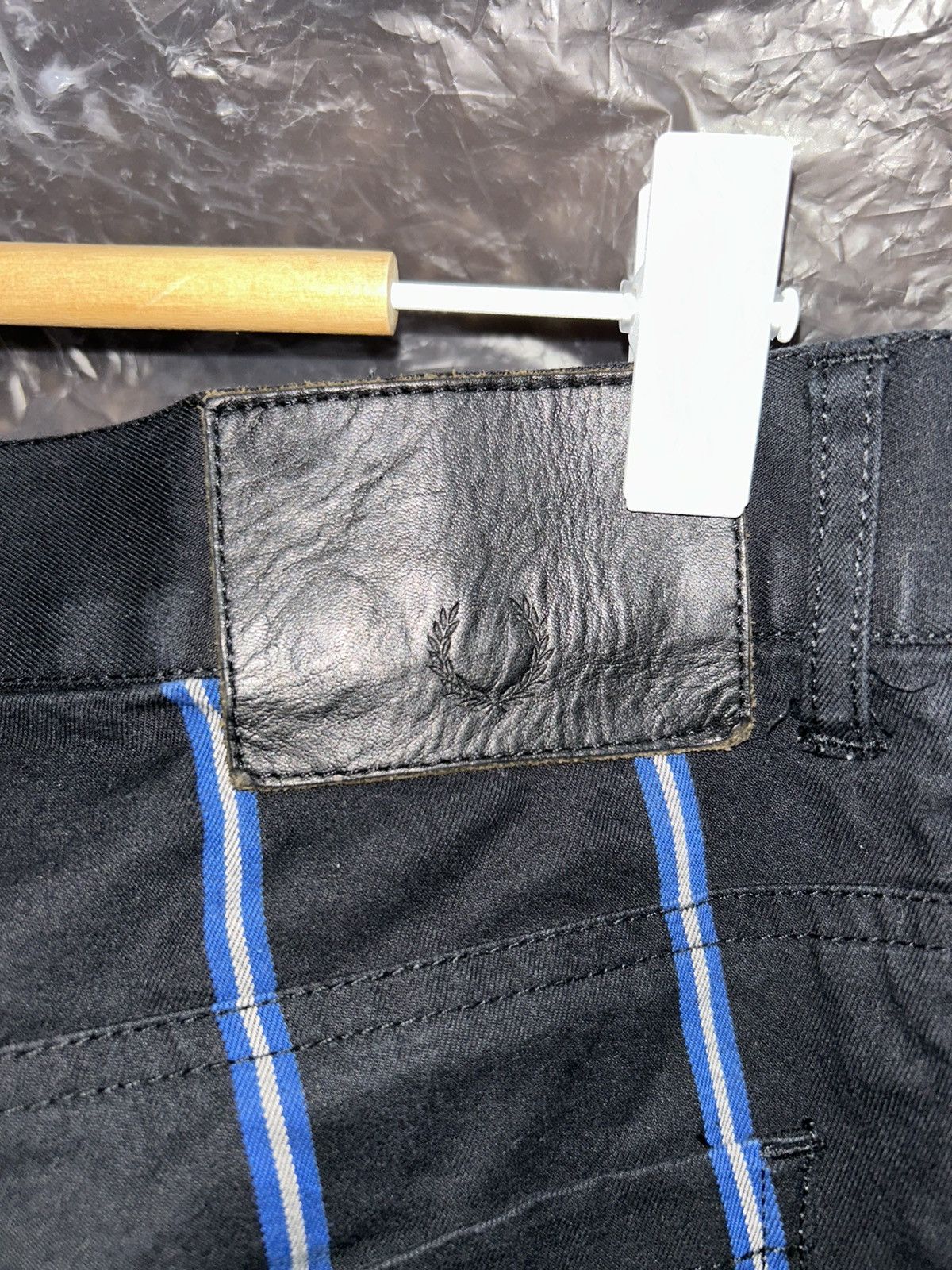 Fred Perry Striped Blue Britpop Pants Size US 33 - 8 Thumbnail
