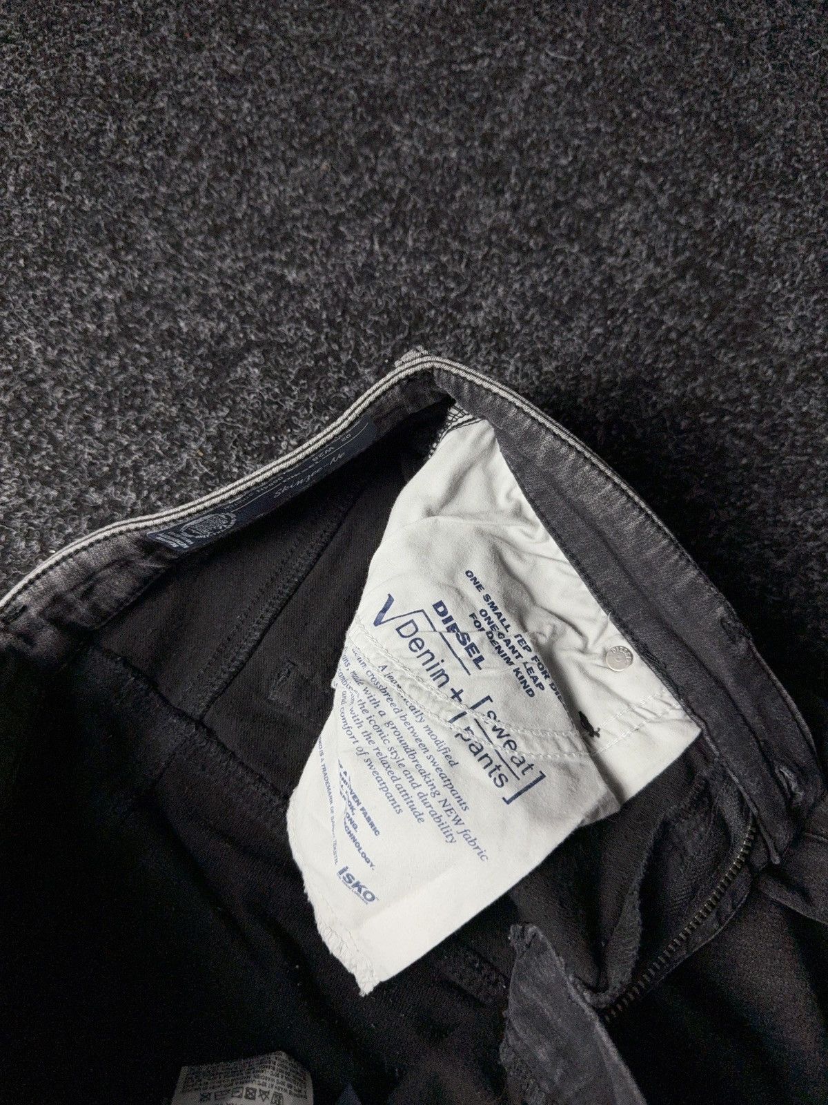 Diesel 00s Diesel Skinzee-Ne Grey Denim+Sweat Super Skinny Jeans Size 28" / US 6 / IT 42 - 9 Thumbnail
