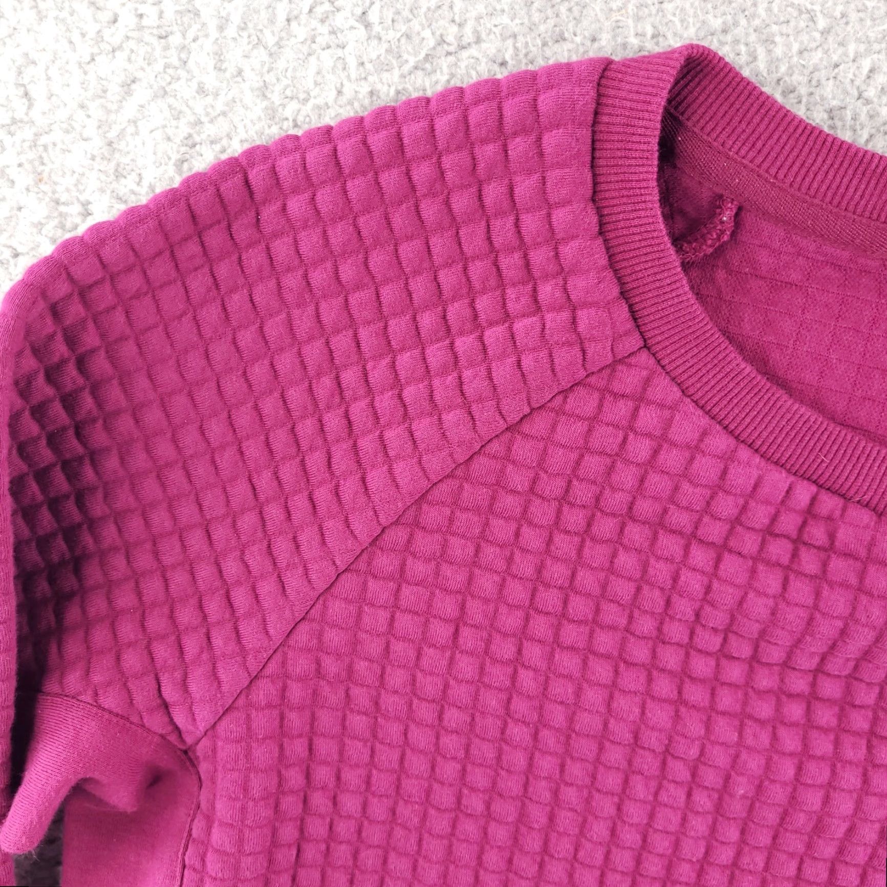 Reebok Reebok CrossFit Sweatshirt Womens XS Purple Thermal Waffle Round Neck Size XS / US 0-2 / IT 36-38 - 5 Thumbnail