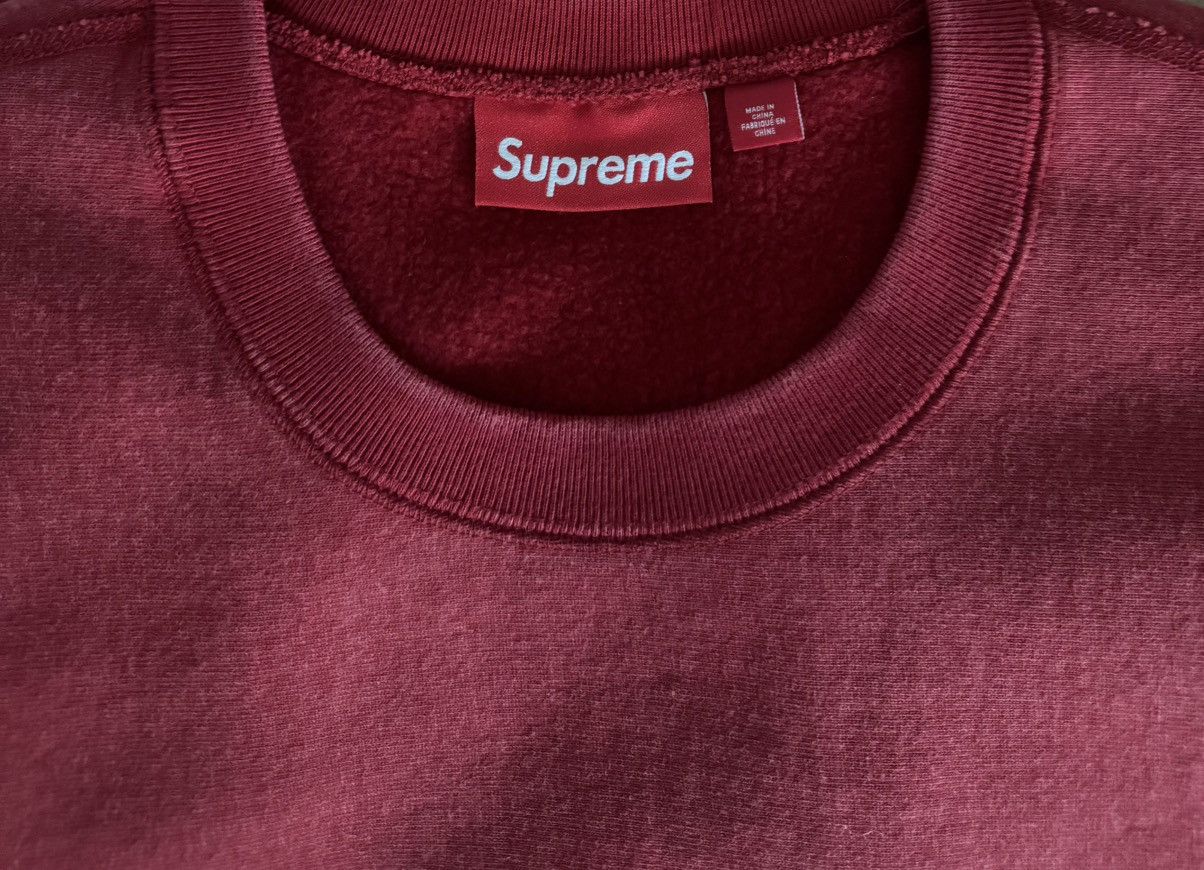 Supreme Supreme washed red box logo crewneck | Grailed 