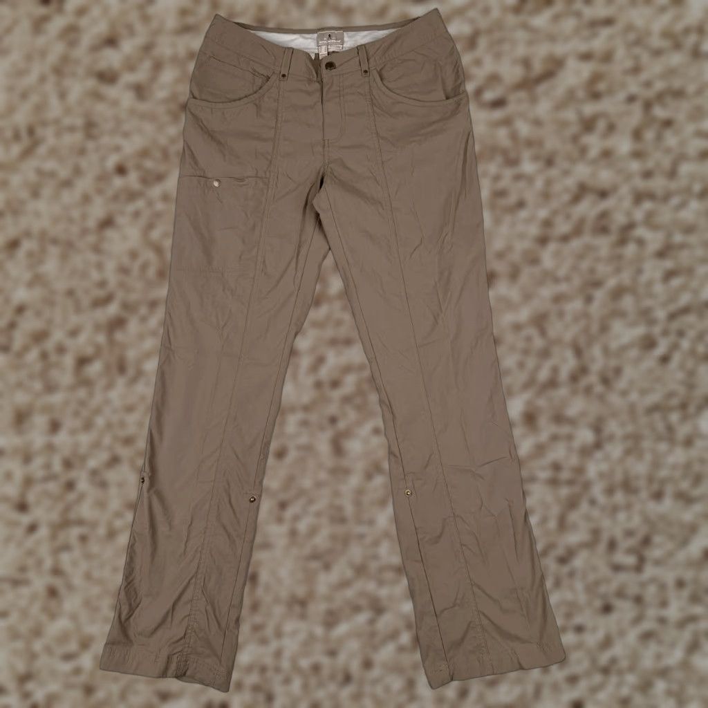 Royal Robbins Pants Women 6 Brown Cargo Straight Leg Nylon Blend Casual 30x31