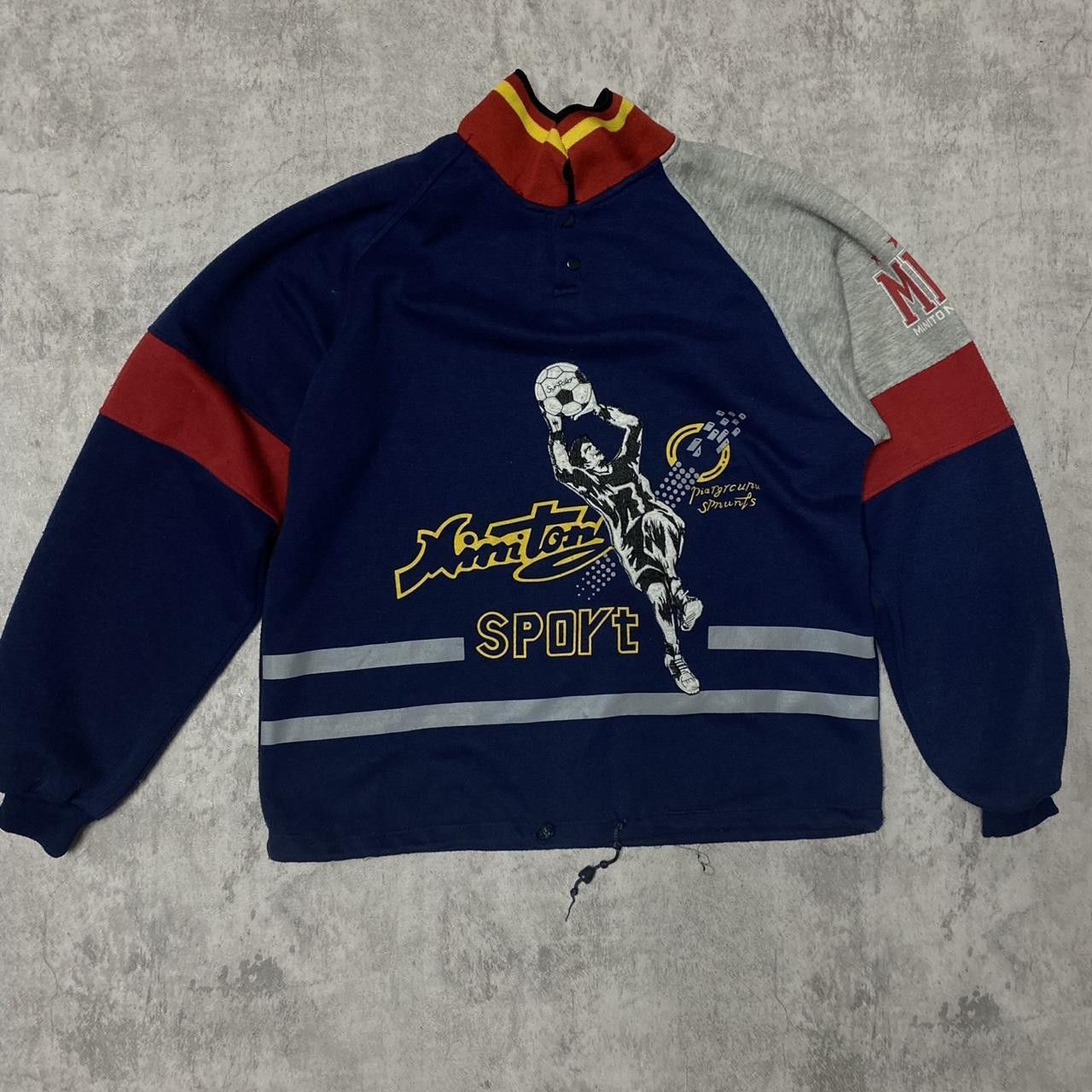 Other Navy and red vintage 90s soccer streetwear sweatshirt #retro Size US M / EU 48-50 / 2 - 1 Thumbnail