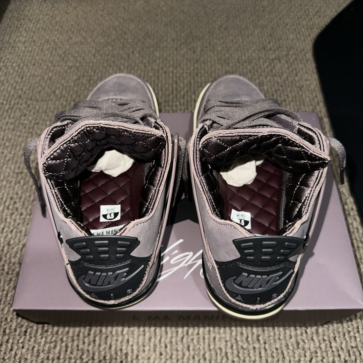 A Ma Maniere × Jordan Brand × Nike Jordan 4 Retro SP A Ma Maniere Violet Ore Size US 6.5 / EU 39-40 - 4 Thumbnail