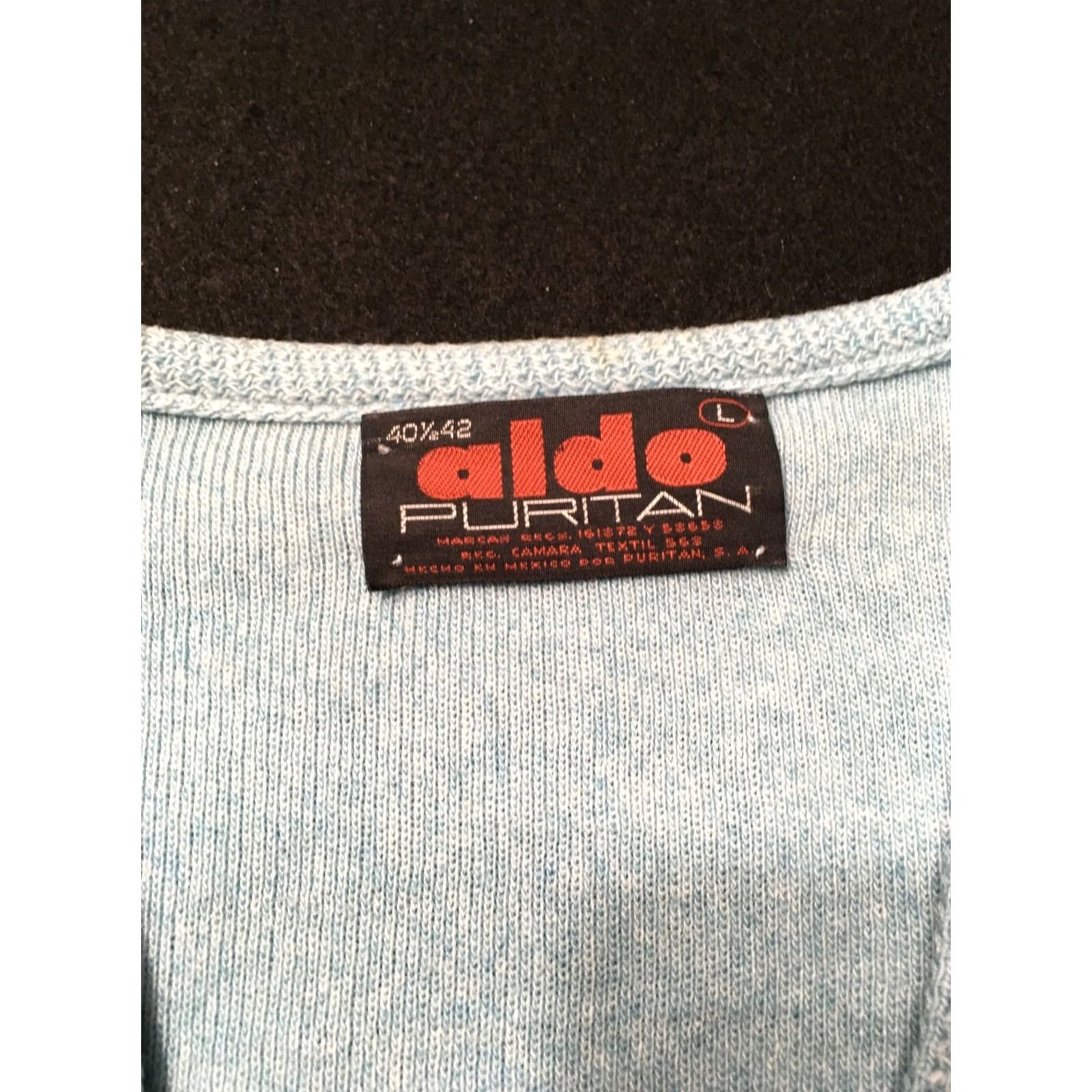 Aldo Vintage aldo Puritan Sweater Mens Size large Knit Wool Blend blue 40 1/2 42 Size US L / EU 52-54 / 3 - 3 Thumbnail