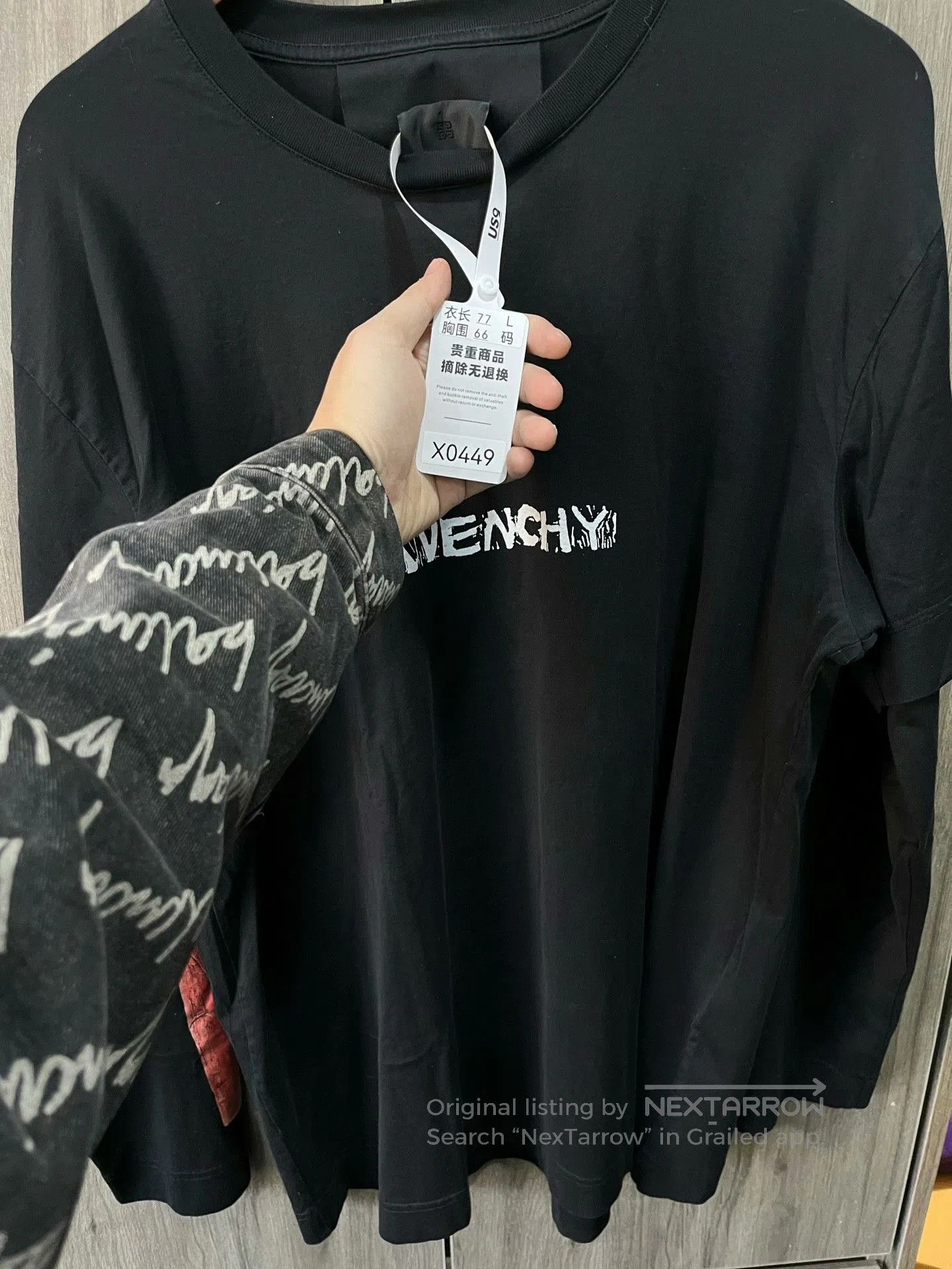 Givenchy Givenchy Chest Logo Fake Two-Piece Longsleeve. Size US L / EU 52-54 / 3 - 9 Thumbnail
