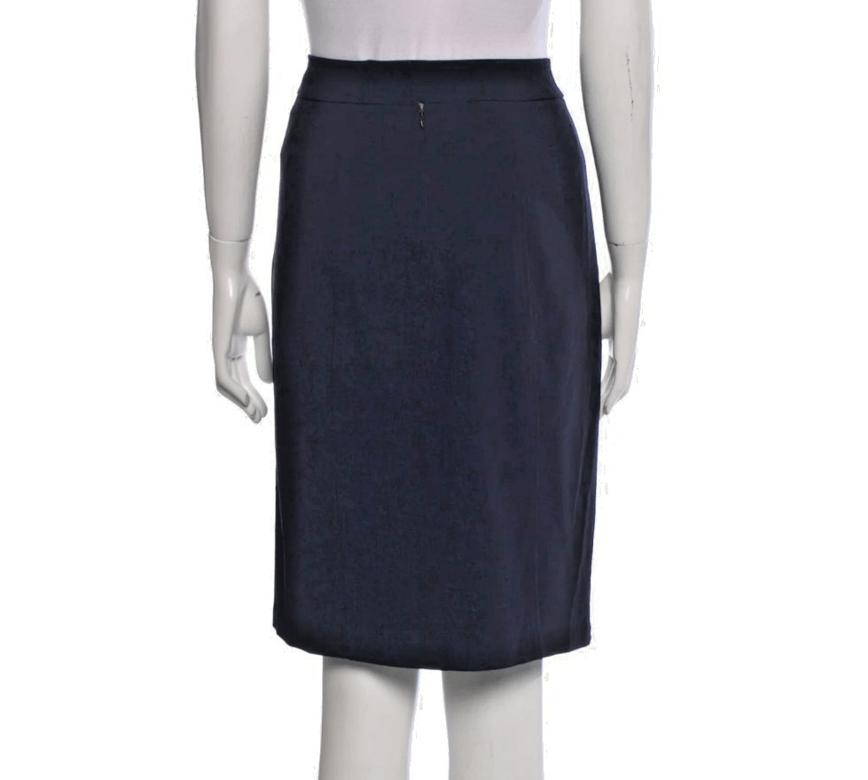 Donna Karan Donna Karan Skirt Size 12 Black Wool Zip Closure Tailored F Size 34" / US 12 / IT 48 - 8 Thumbnail