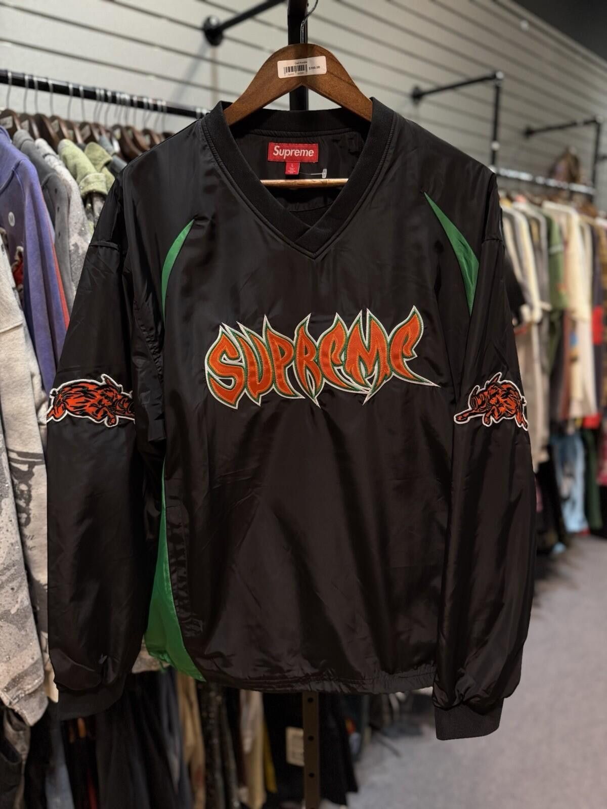 Supreme Supreme Warthog Warm Up (Large) Pullover Black Green New Size US L / EU 52-54 / 3 - 1 Thumbnail
