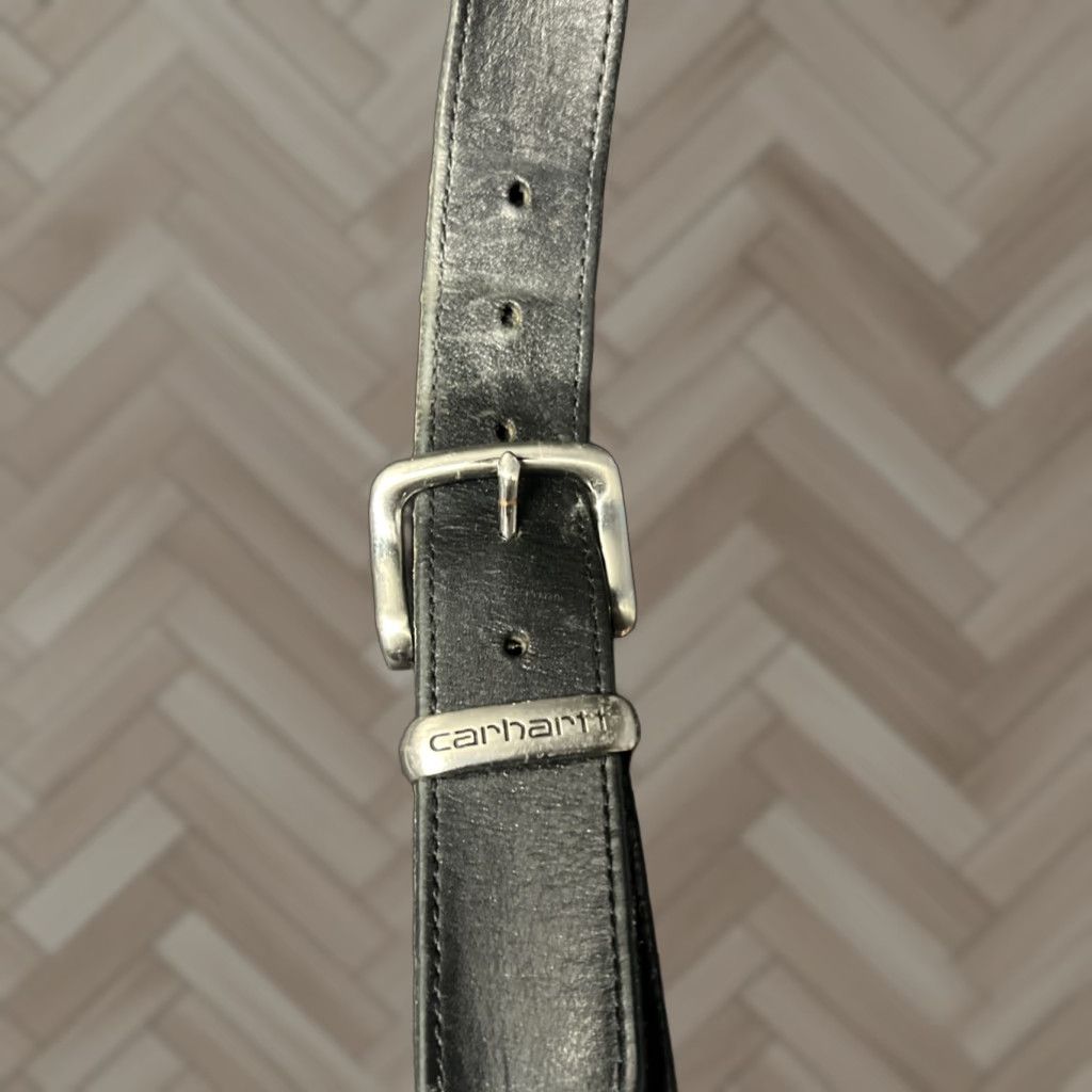 Carhartt Carhartt Belt Leather Nylon Web 1.5 Black 42 Men Dress Western Work Buckle A159 Discontinued Size 42 - 1 Thumbnail