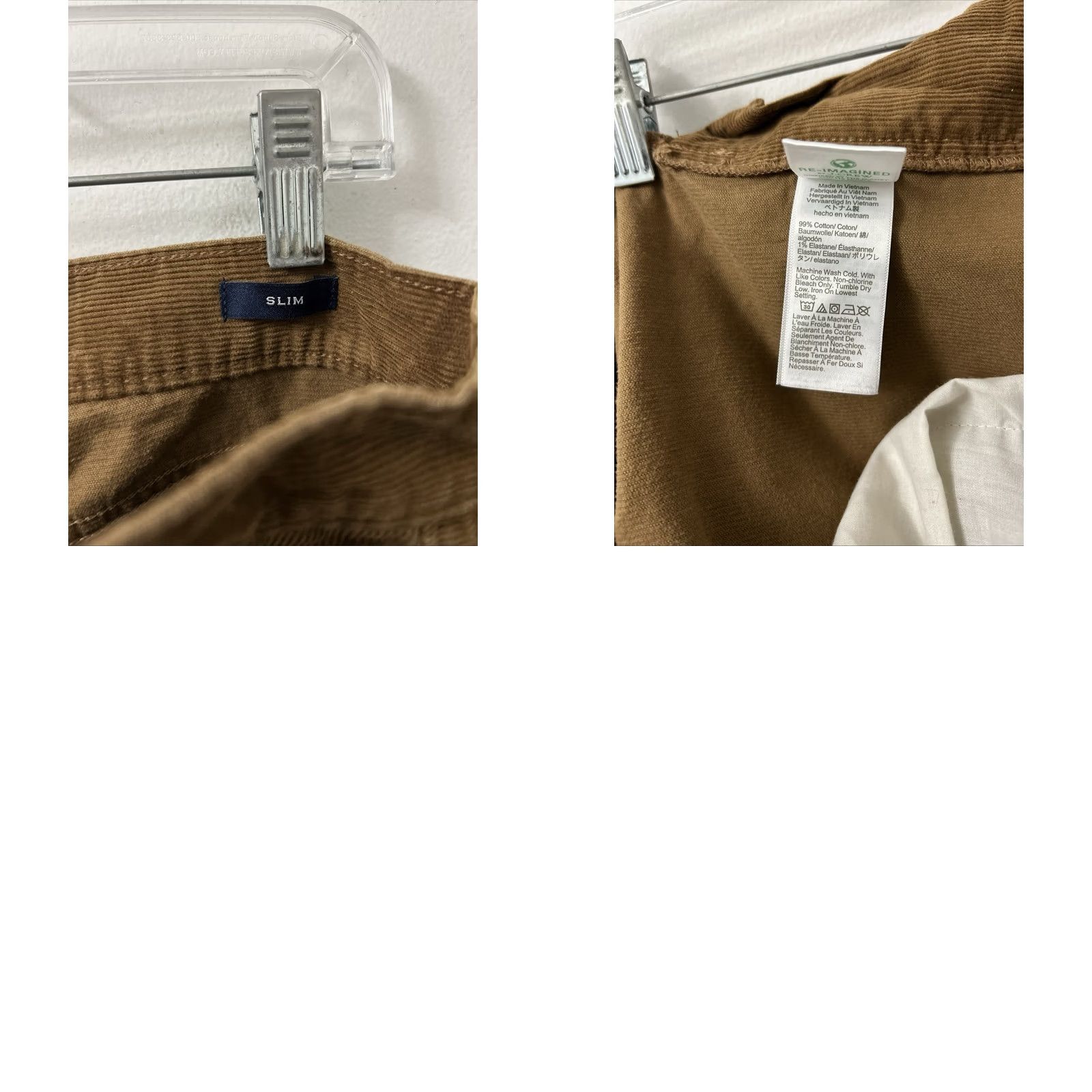 J.Crew J.CREW Flex Corduroy Pants Mens 32x32 Brown Slim Fit 5-Pocket Trousers Size US 32 / EU 48 - 9 Thumbnail
