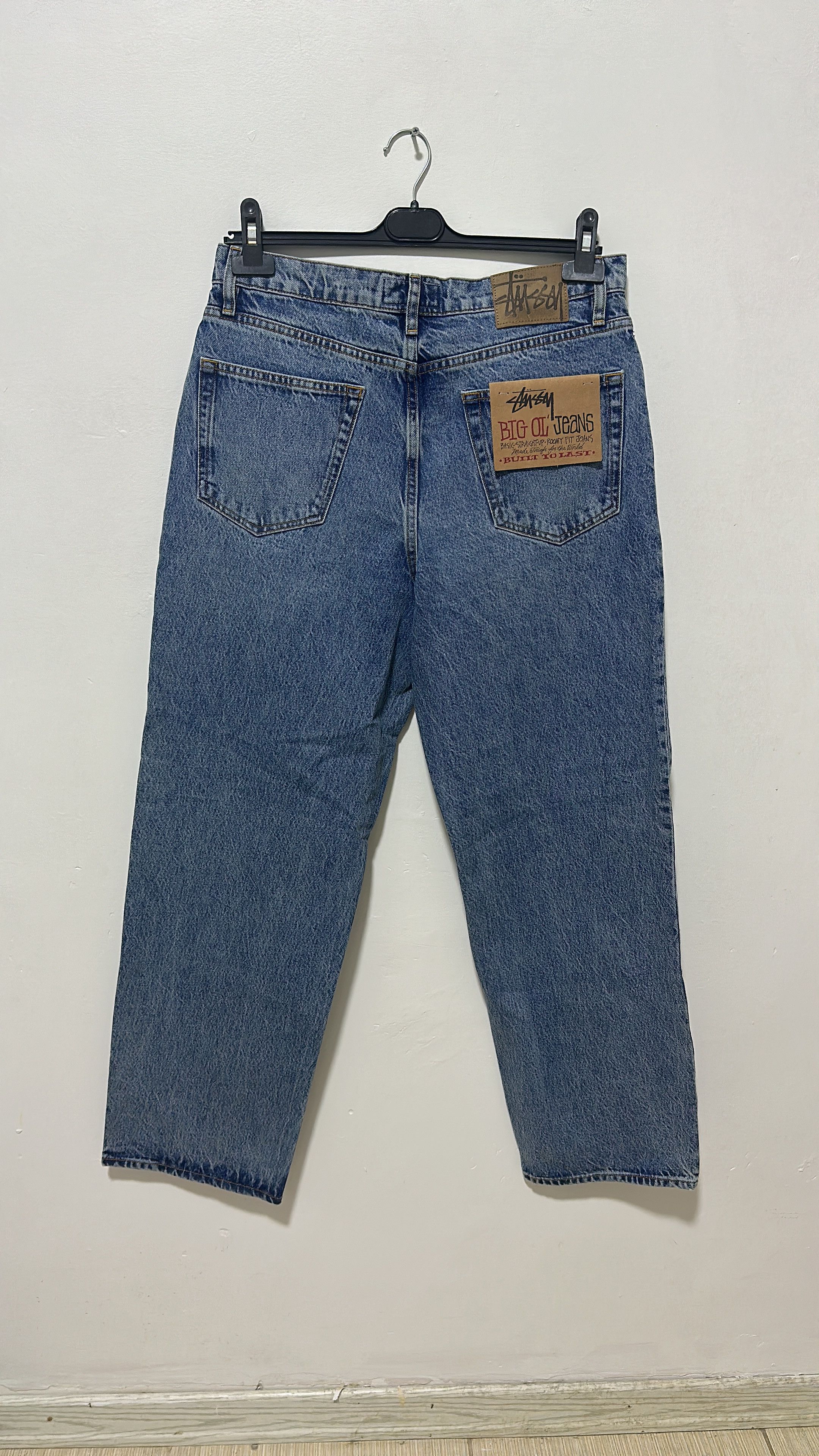 Streetwear × Stussy × Vintage Stussy Big Ol Jean Denim Washed Blue 